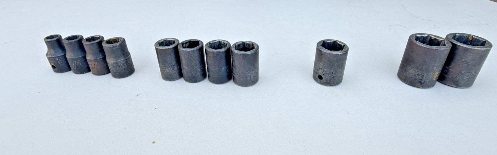 Snap On 1/2” Drive Shallow Impact Sockets 11 in all