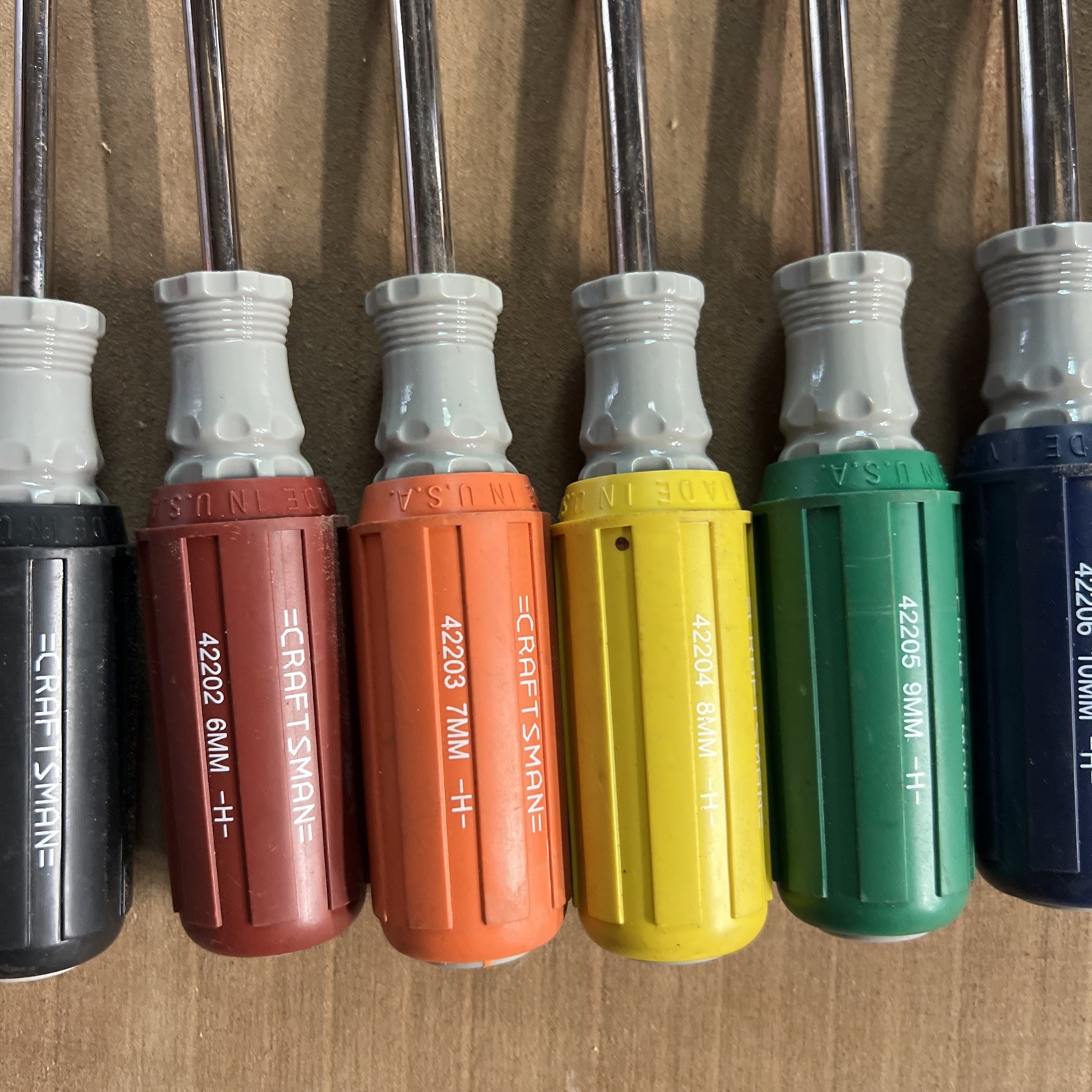 Vintage Craftsman 7pc Metric Driver Set Cushion Grip USA
