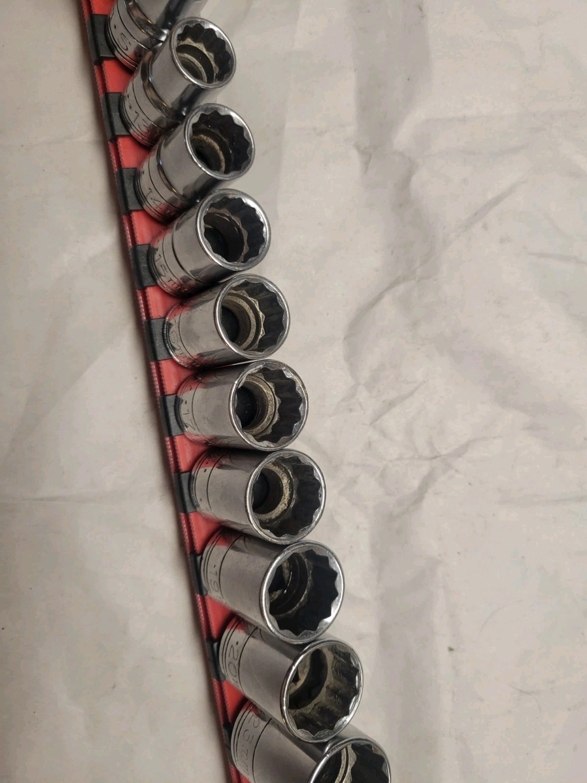 Vintage SK S-K Tools 1/2” Drive 16pc Metric Socket Set 12pt 10mm-26mm USA EXC