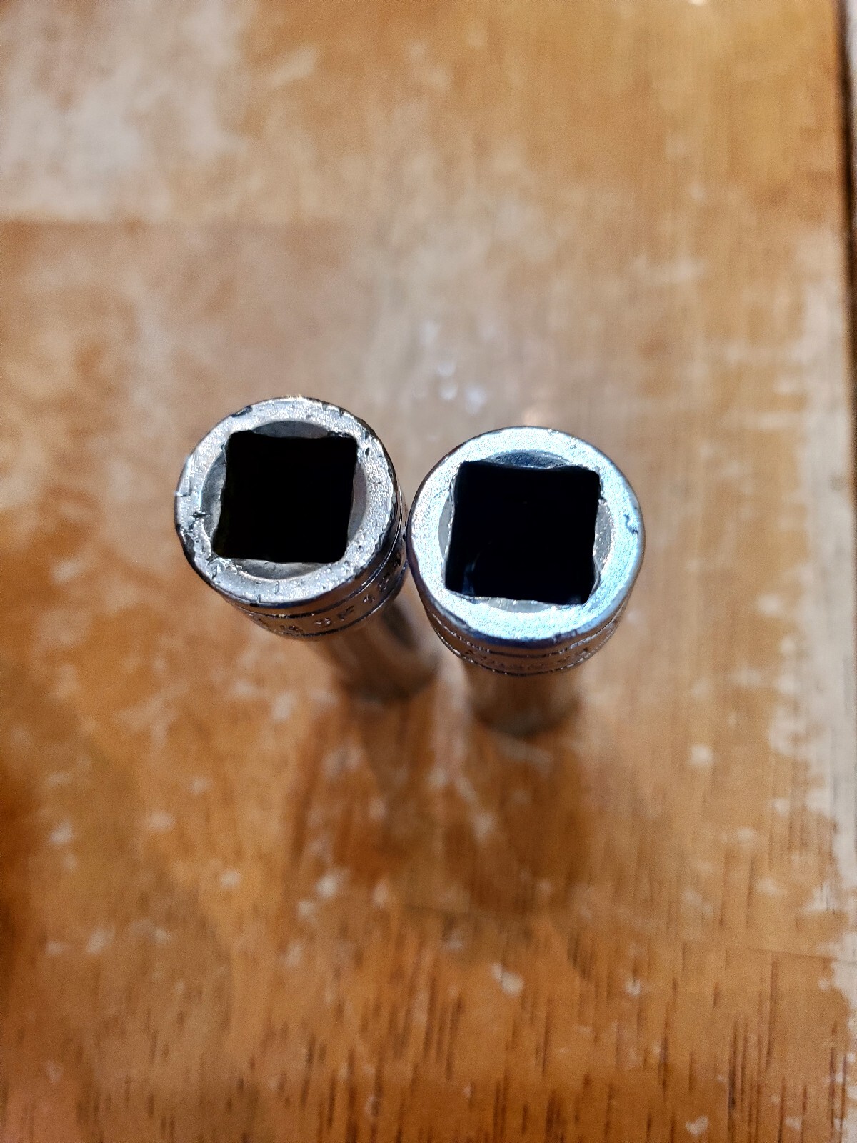 Snap On 3/8 Drive 3/8 6&12PT Deep Sockets Lot Of 2