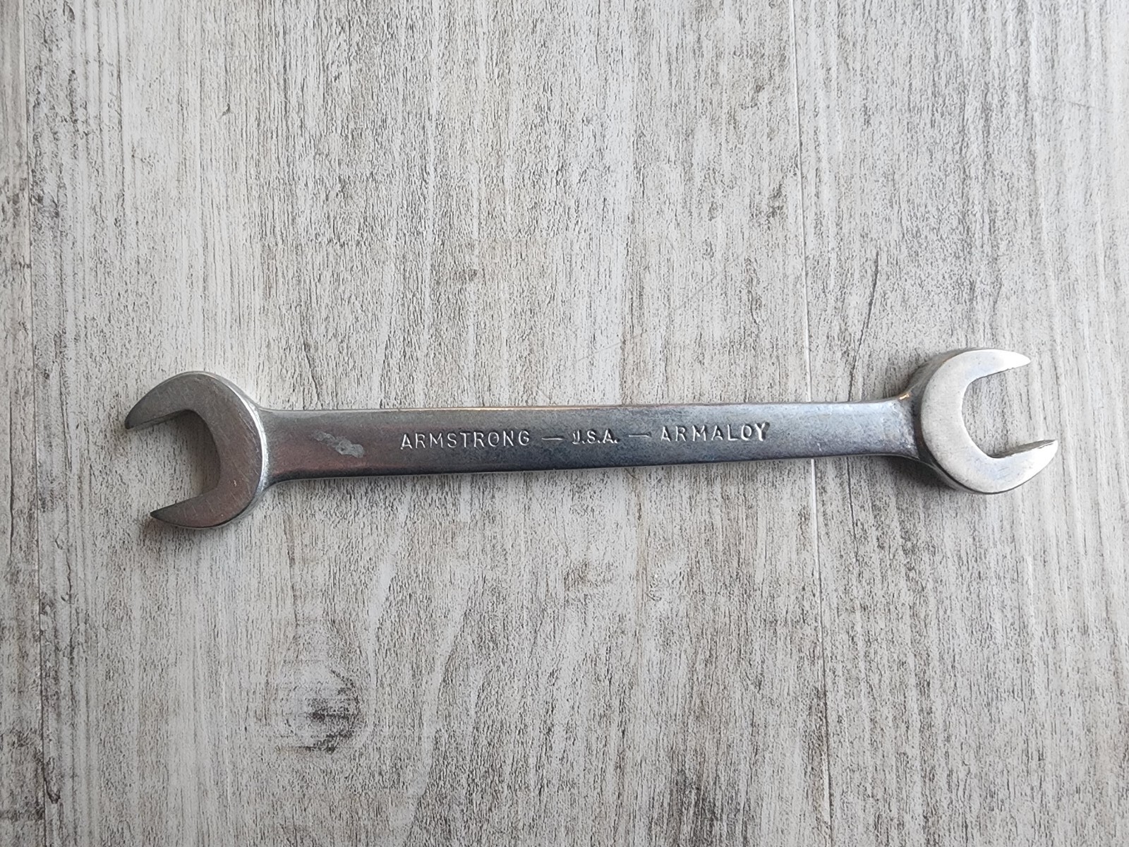 Vintage Armstrong Armaloy 5/8″-9/16 Combination Wrench USA 1727