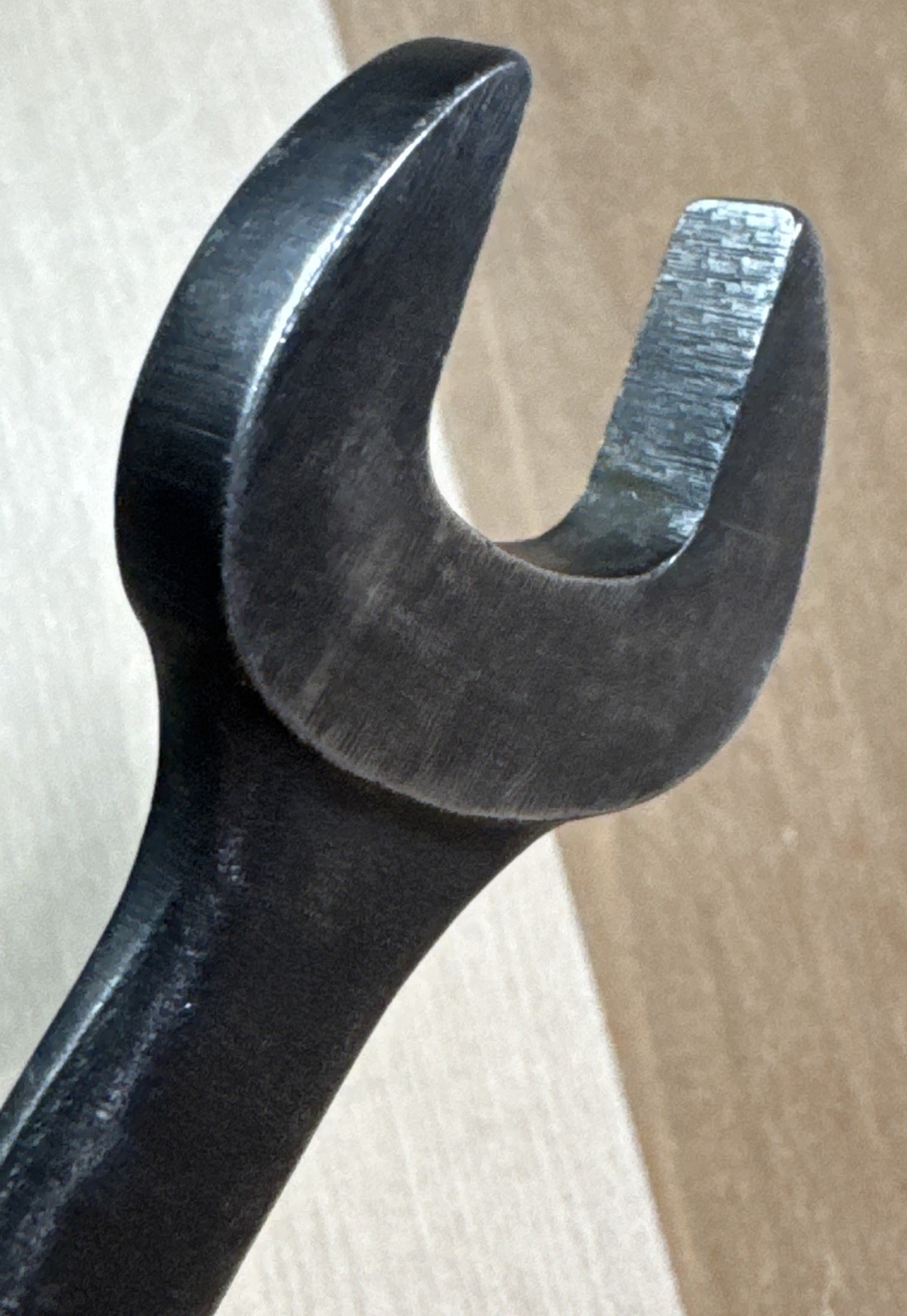 Snap-on 7/16″ x 1/2″ S-1416B Black Industrial Finish Open-end Wrench