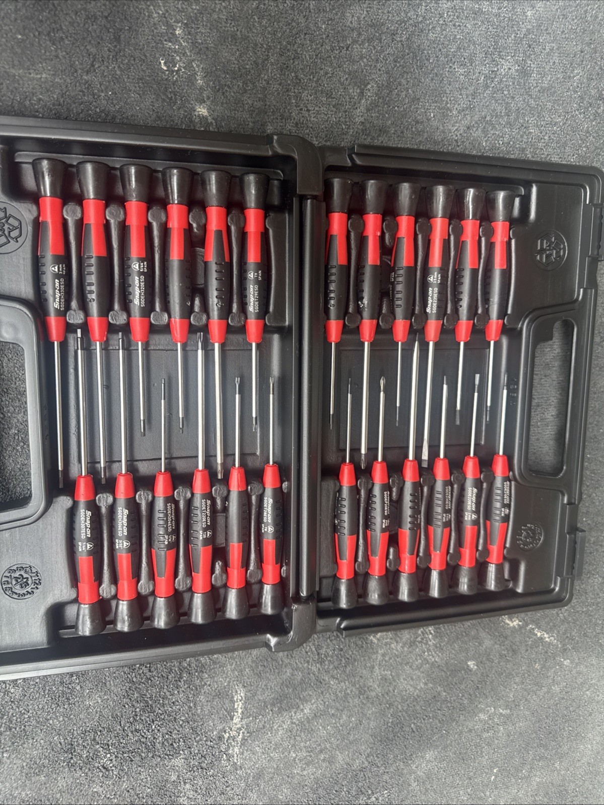 For Snap On Tools SGDEX24RK 24pc Electric Esd Miniature Master Screwdriver Set