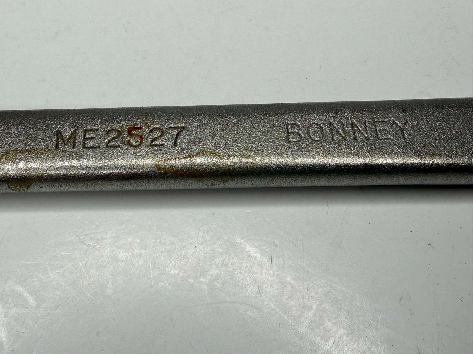 Bonney ME2527 25mm x 27mm Open End Wrench Made In USA Vintage