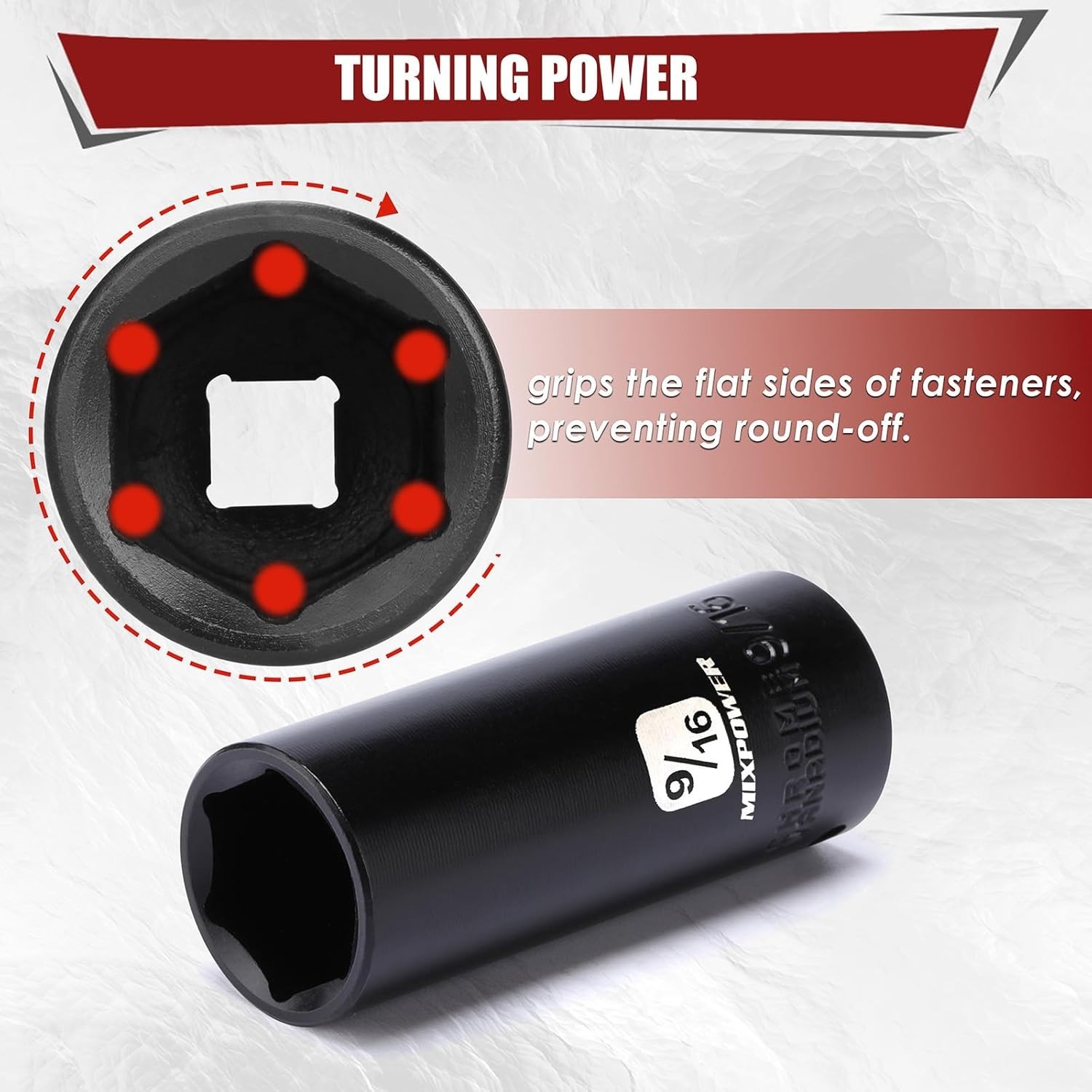Ultra-Durable 1/4-inch Impact Socket Set – 50 Pieces in SAE/Metric Sizes