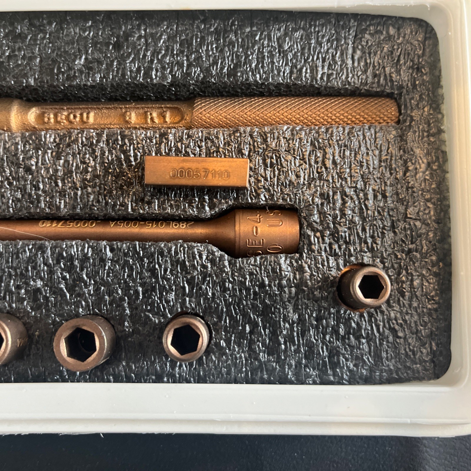 Berylco 1/4” Drive Beryllium Copper Non-Sparking Socket Set 3/16”–7/16”