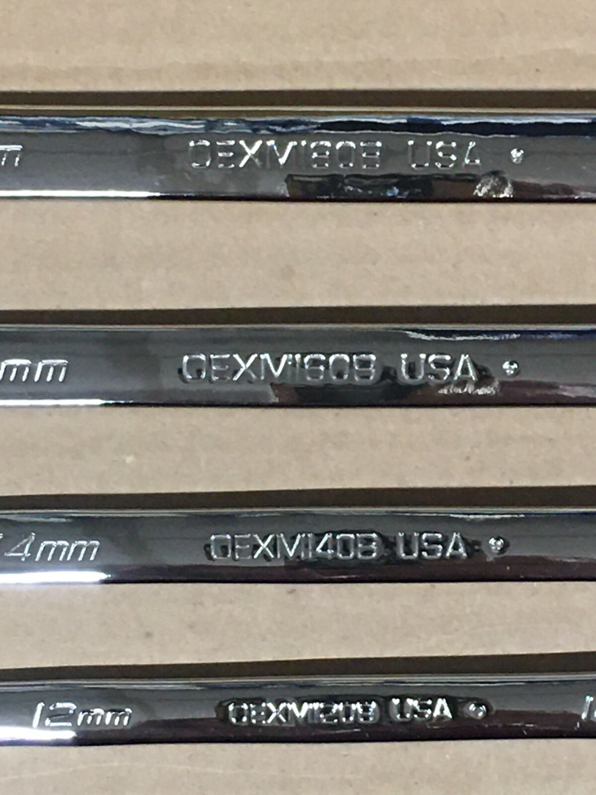 NEW – Snap On 8pc Metric Combination Wrench Set – 6,7,8,10,12,14,16,18mm – OEXM