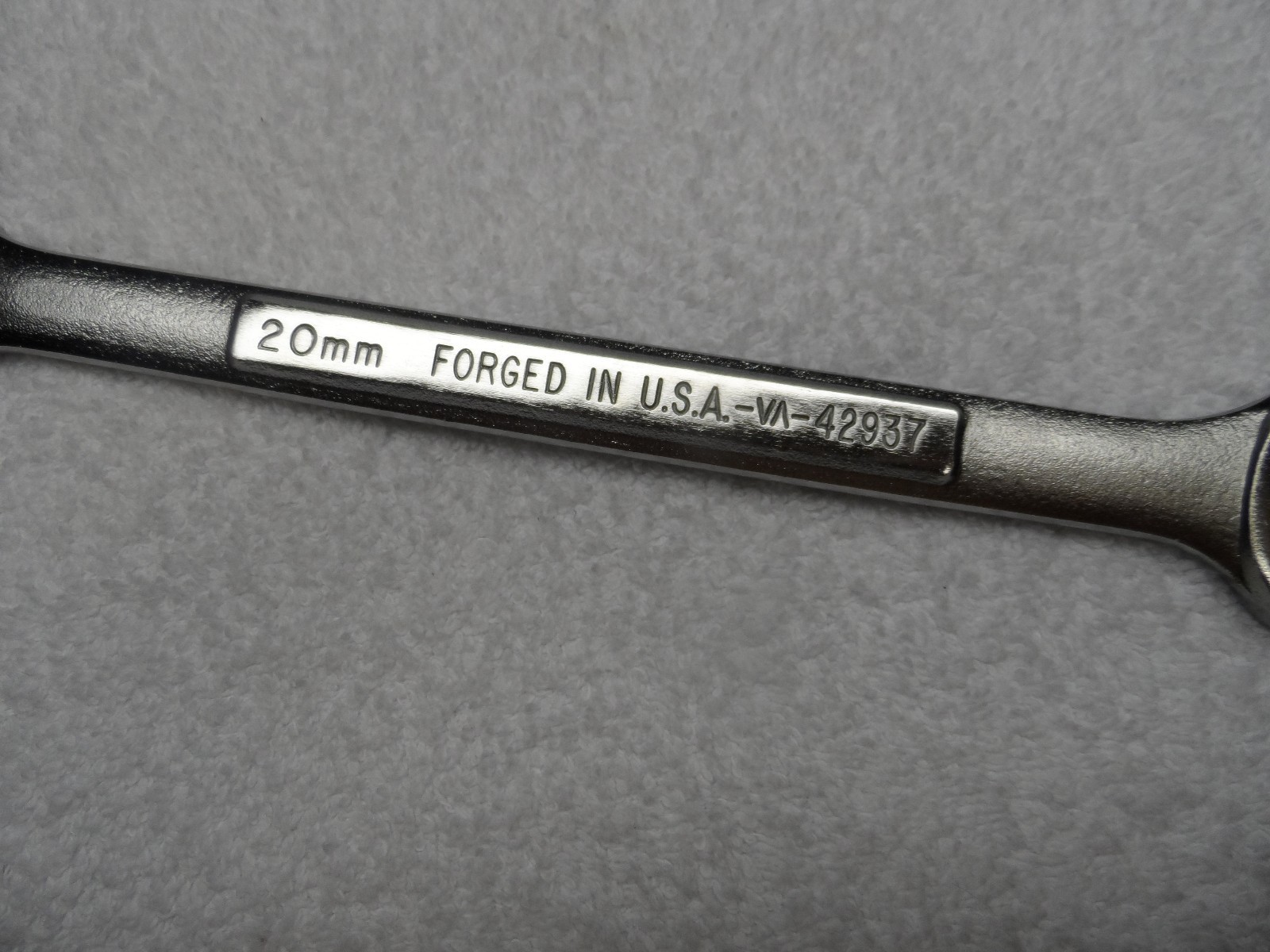 Craftsman Metric MM Combination Wrench, USA 12pt, 20mm – Part # 42937