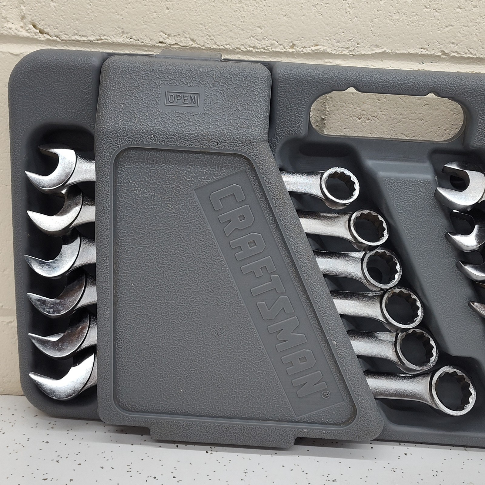 Craftsman 11mm to 24mm USA 13 pc Combination Wrench Set Metric W Case 46934 14pc
