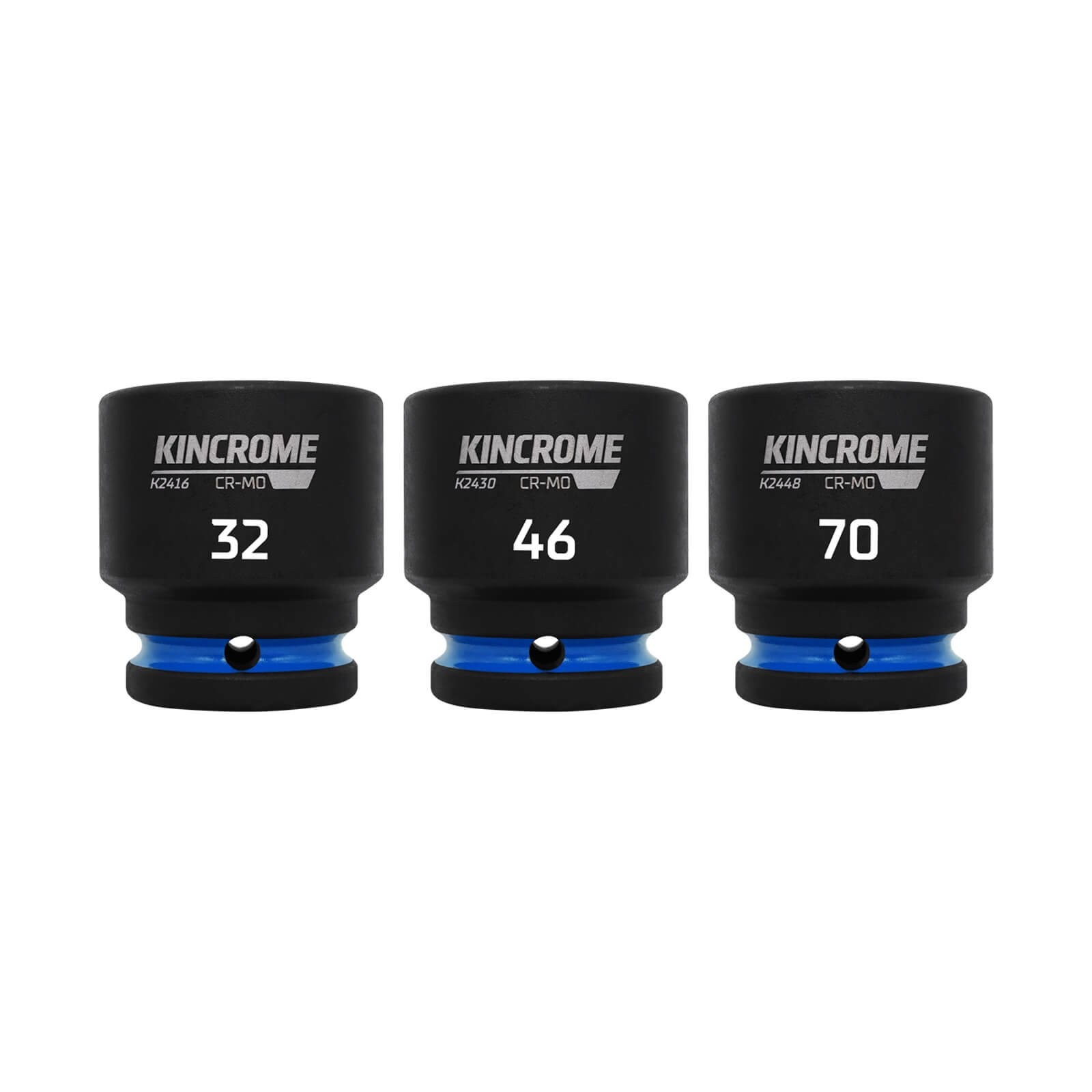 KINCROME 3/4″ Drive Metric 6 Points Hex Impact Sockets Size 17mm – 70mm