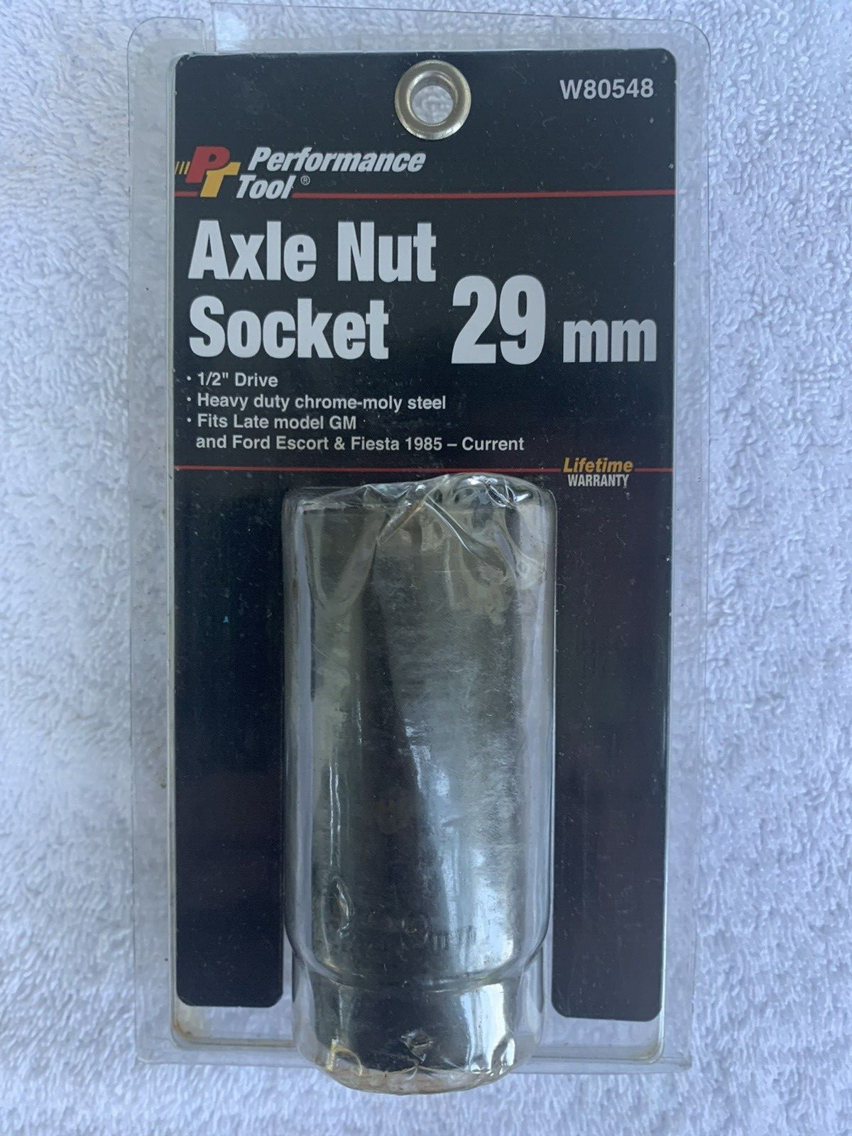 Performance Tool – (Size: 29 mm) 6 Point Axle Nut Socket [1/2-Inch Drive] *NEW**