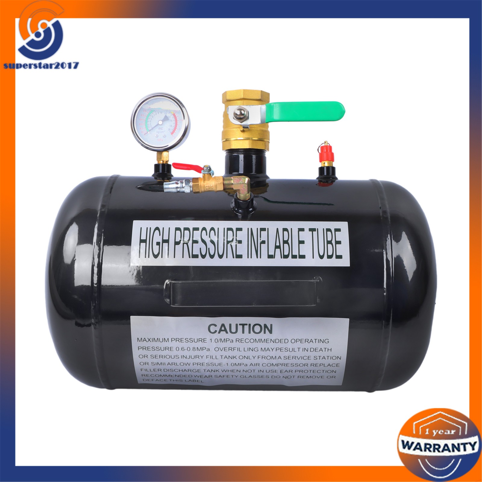 New 5 Gallon Air Tire Bead Seater Blaster Tool Seating Inflator Truck ATV 145PSI
