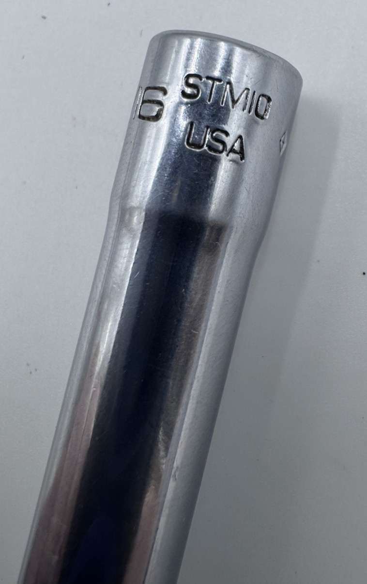 Snap-On Tools STM10 1/4″ 6 Pt. 1/4″ Flank Dr. Deep Chrome Socket USA