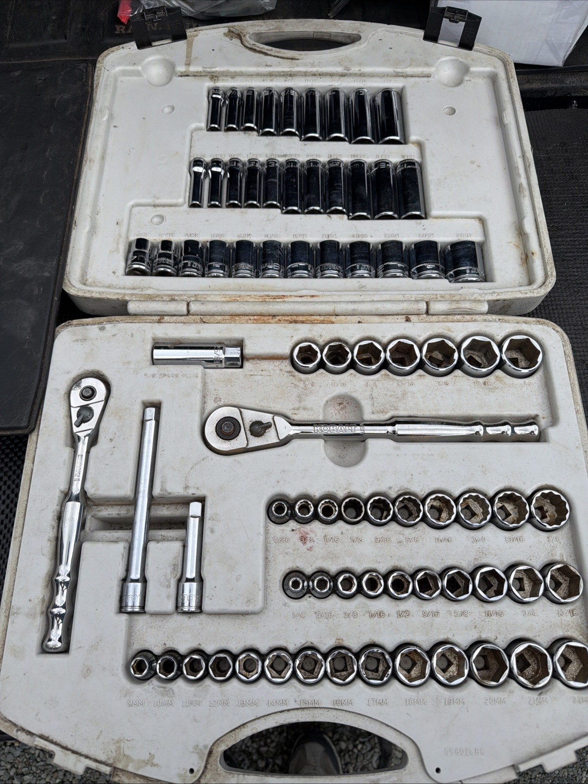 Huge 78pc Kobalt First Generation Socket Set 1/2” 3/8” Drives Snapon Williams Pr
