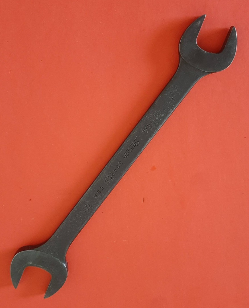 Snap-on Tools S2428B 3/4″ x 7/8″ Open-End Wrench USA Black Industrial Finish