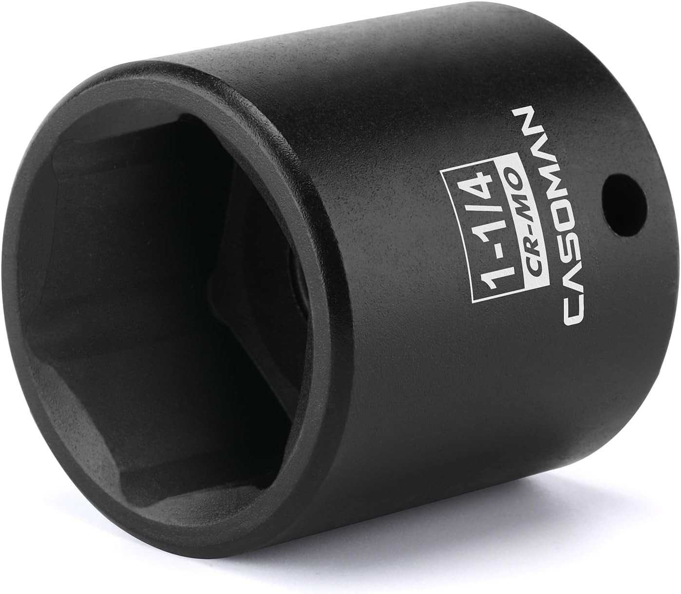 Heavy-Duty 1/2-Inch Drive Impact Socket, 1-1/4-Inch Size, Black Phosphate Finish