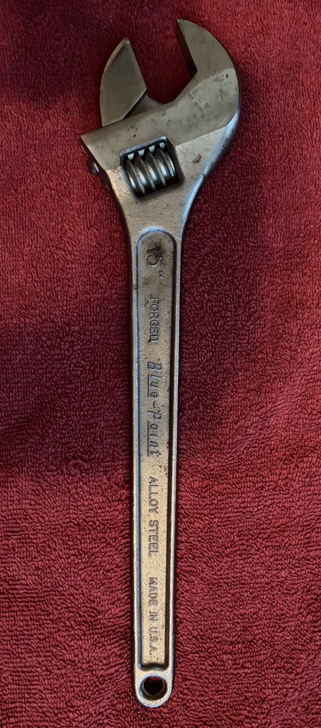 Snap-On Blue Point 15” Adjustable Wrench
