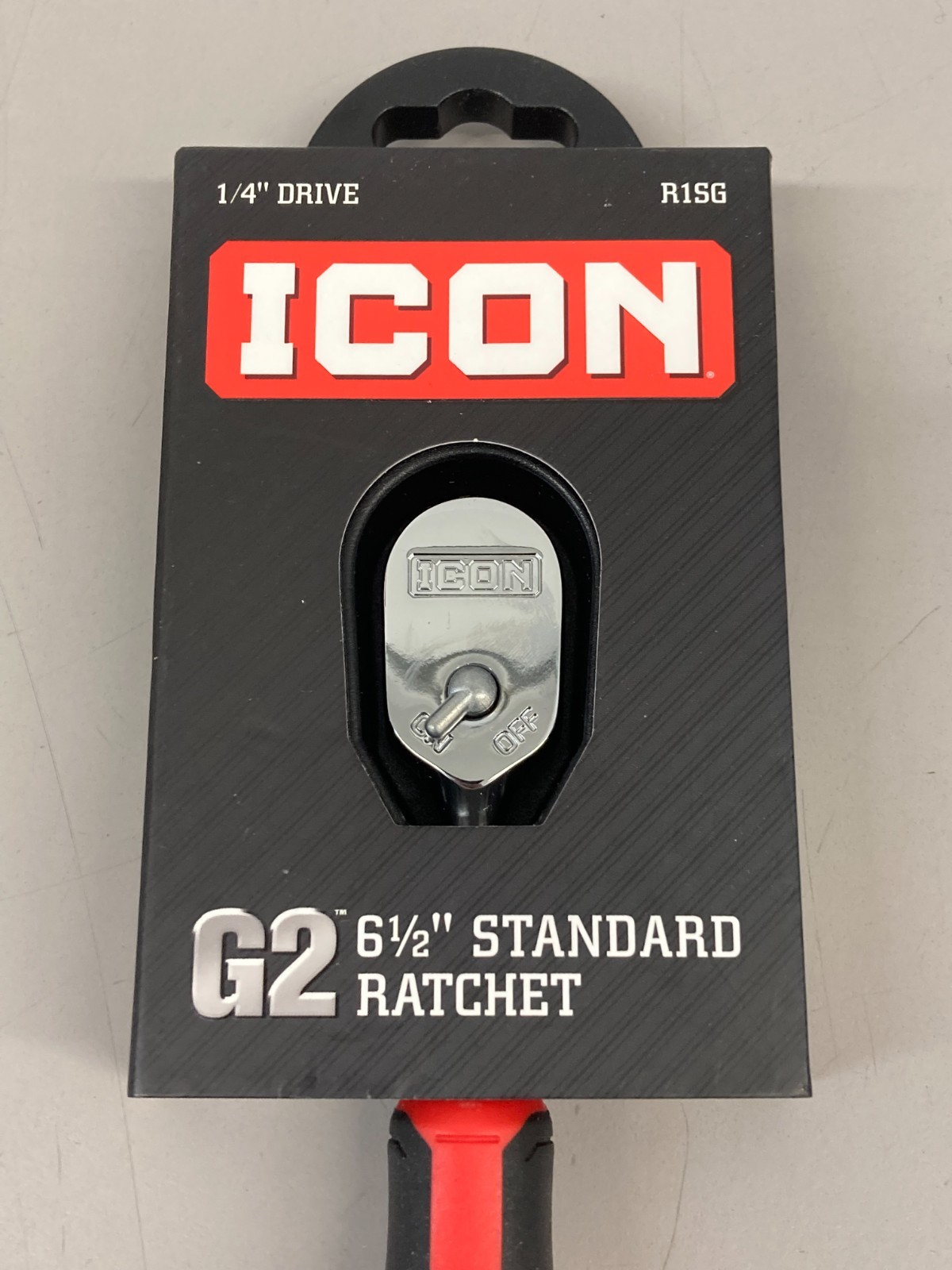 ICON G2 1/4 in. Drive, 6-1/2 in. Standard Ratchet with Comfort Grip