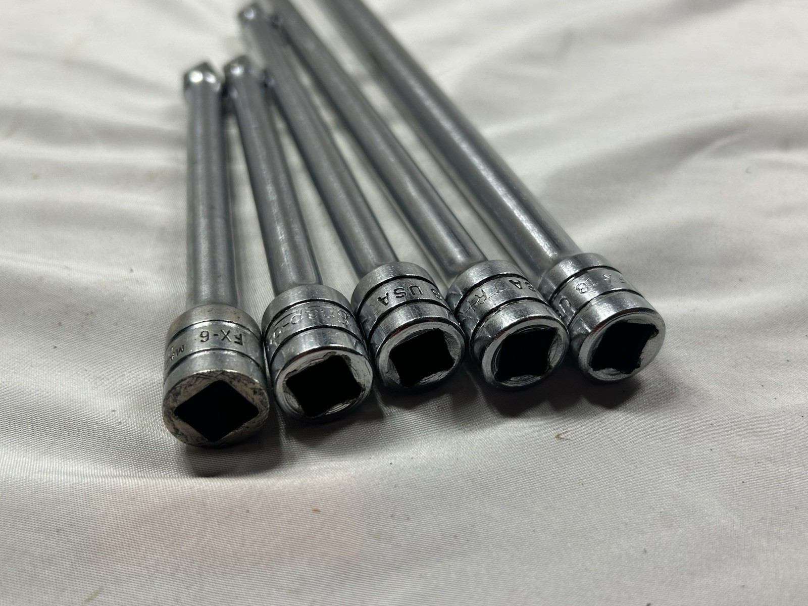 Snap-on 3/8″ Drive Extension Bar 5pc Set [owner Marks) 6”-8”-11”-18”