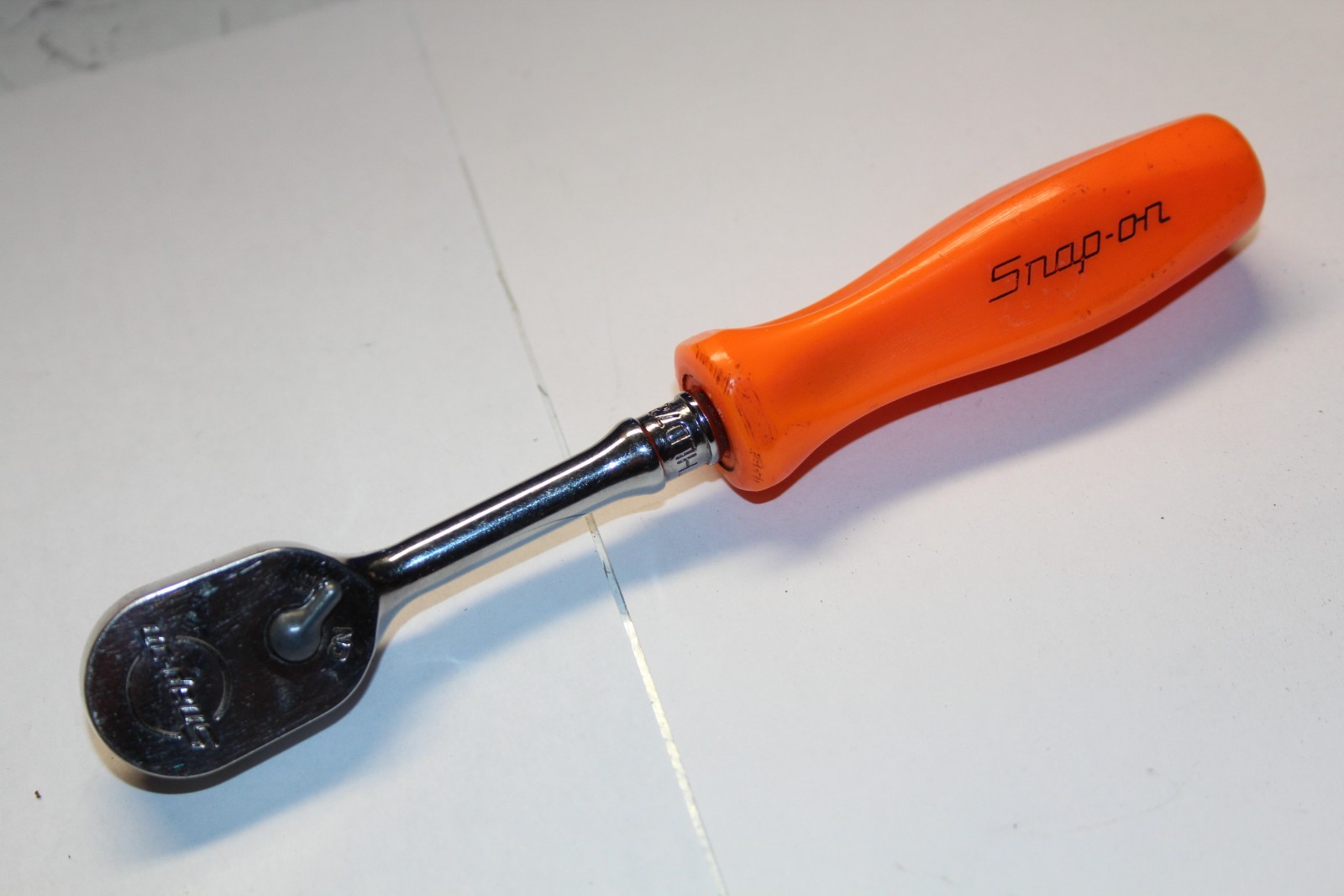 SNAP-ON TOOLS 1/4″ Drive ORANGE Hard Grip Handle Ratchet THLD72 USA