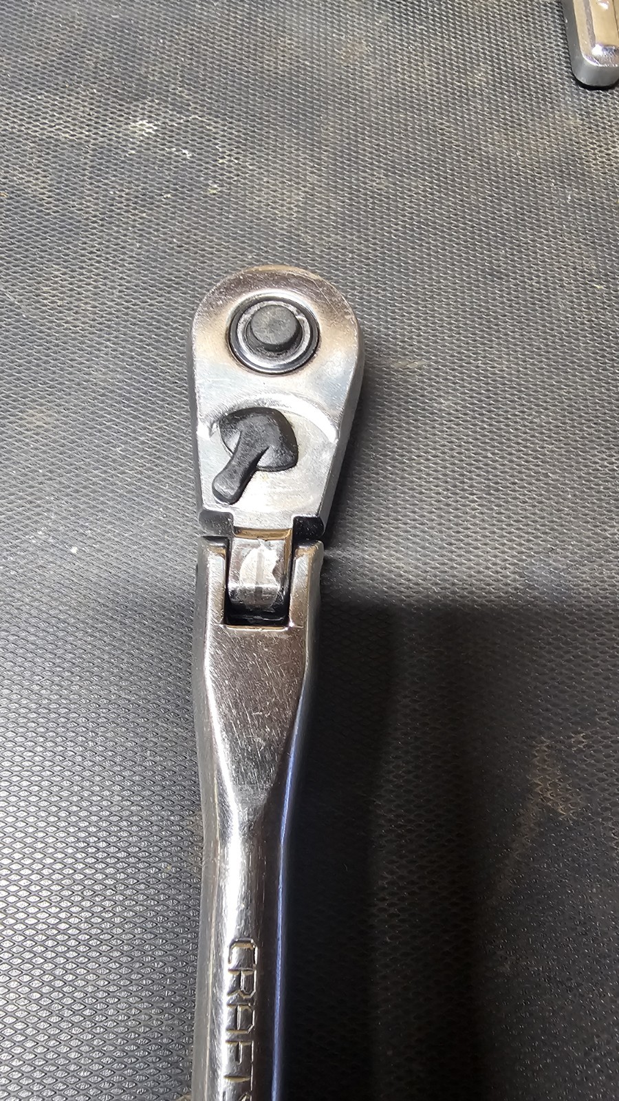 Vintage Craftsman Polished KV 44836 3/8″ Long Handle Ratchet Made in USA