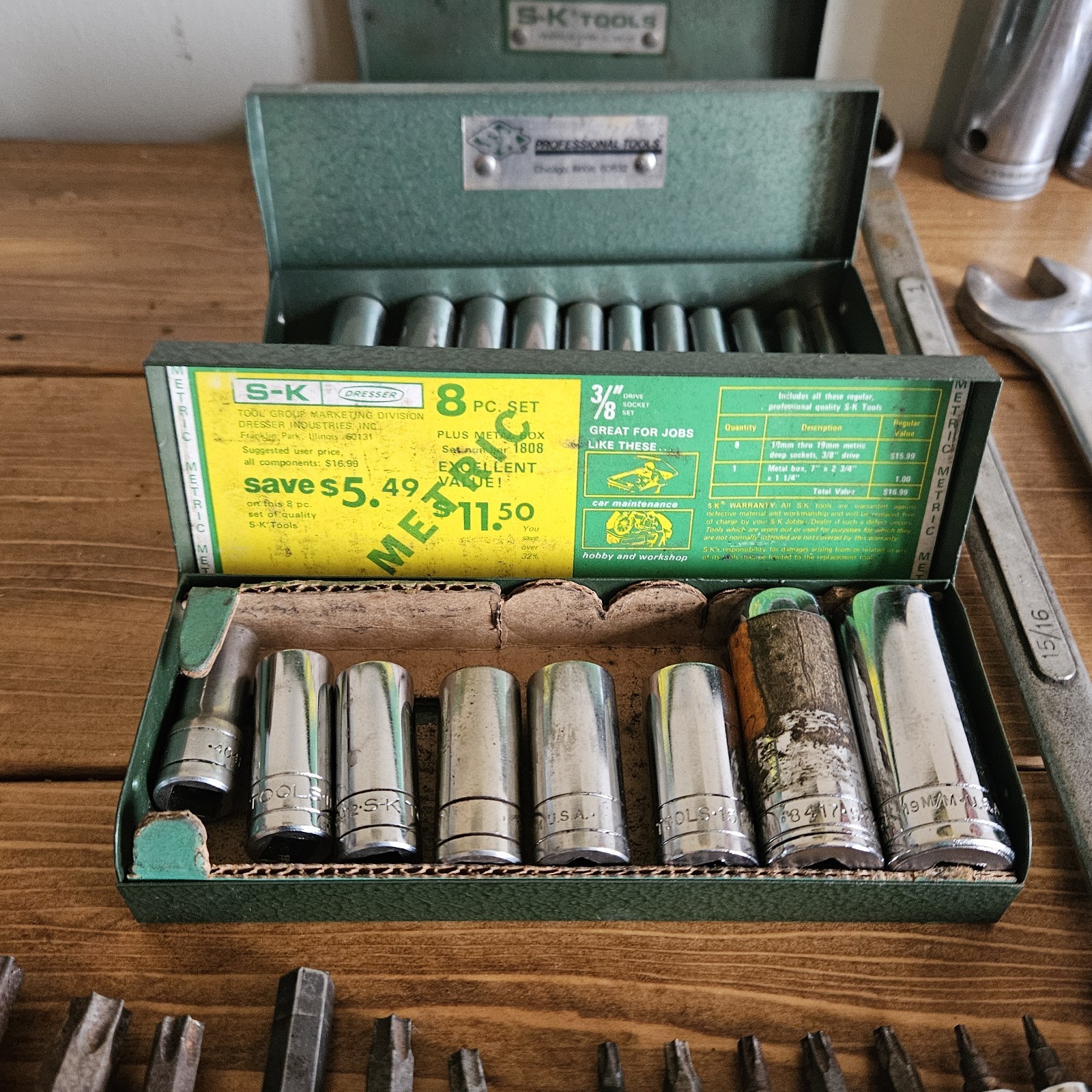 Large Mixed SK Tool, Sockets, Wrenches & Ratchets Lot