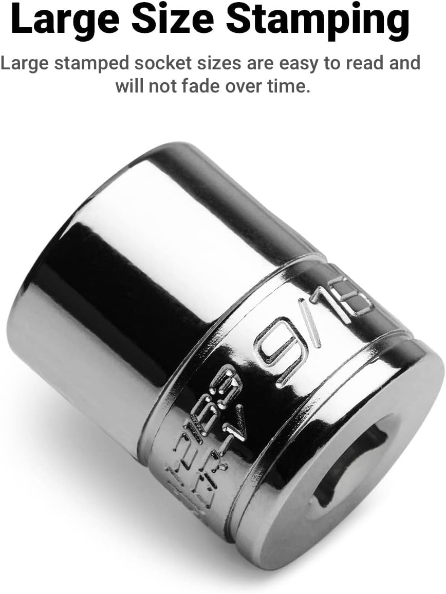1/4 in. Shallow Socket, 3/8 in. Drive, 12-point, SAE