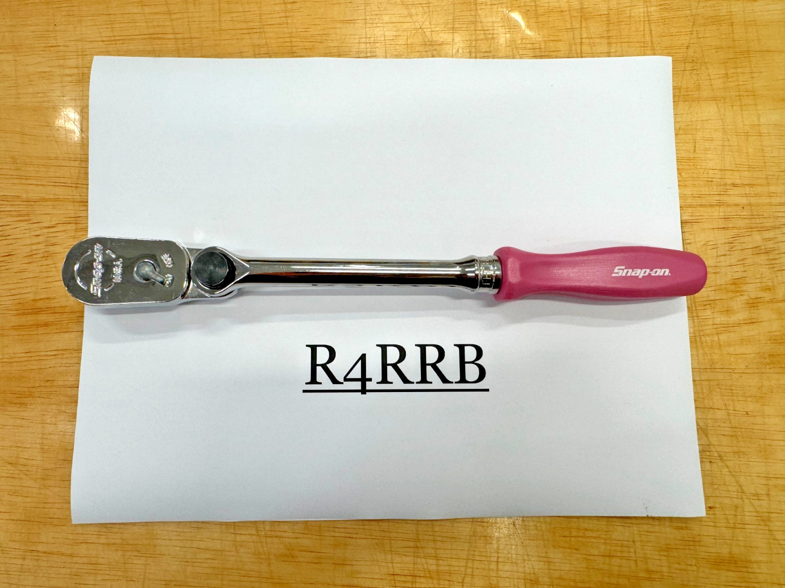 Snap-on Tools USA NOS 8pc PINK PEARL Hard Handle 3/8″ Fixed Flex Ratchet Lot Set