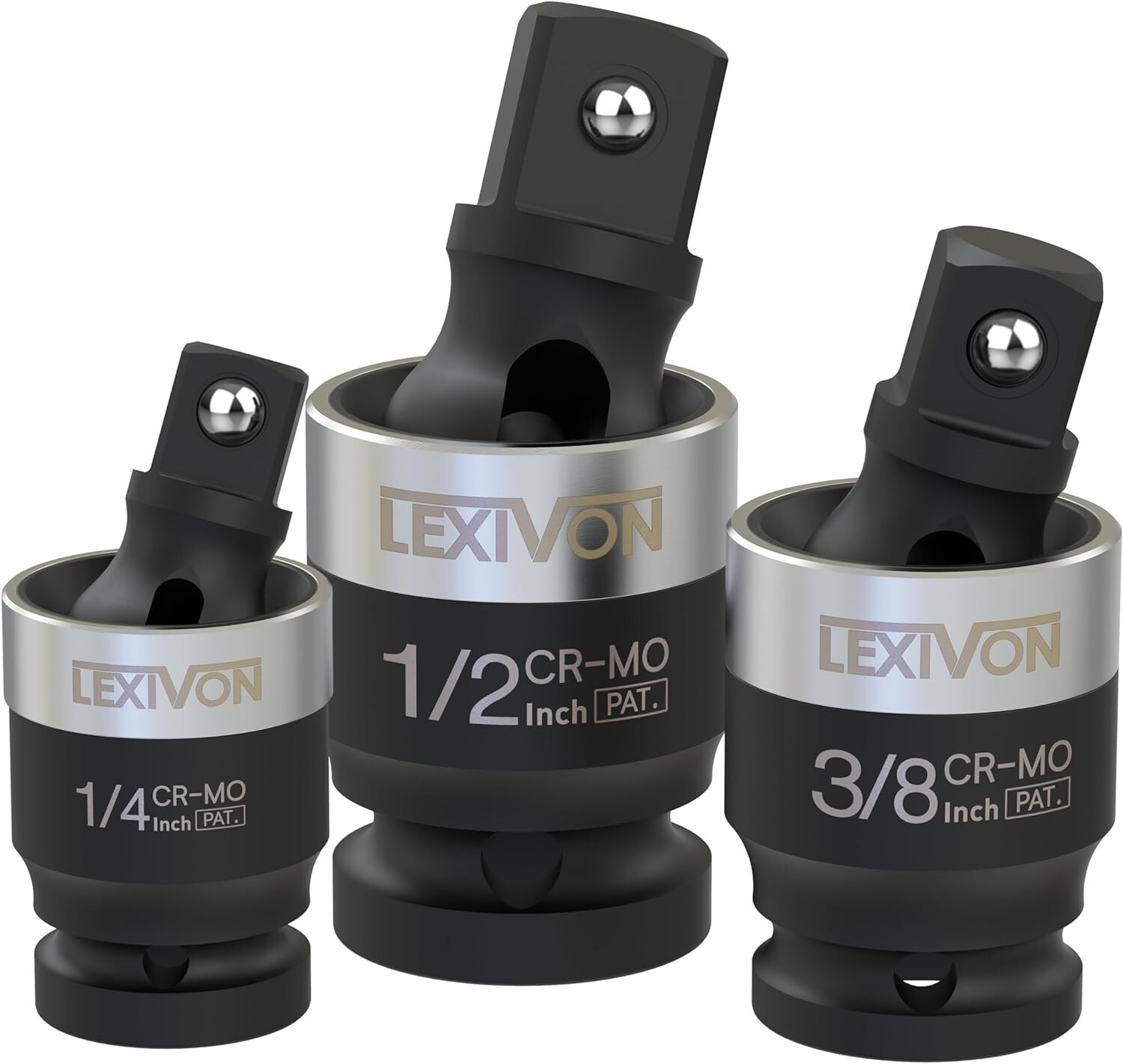 Lexivon Impact Universal Joint 3 PIECE Slim Design Adapter Set FREESHIP LX-113-S