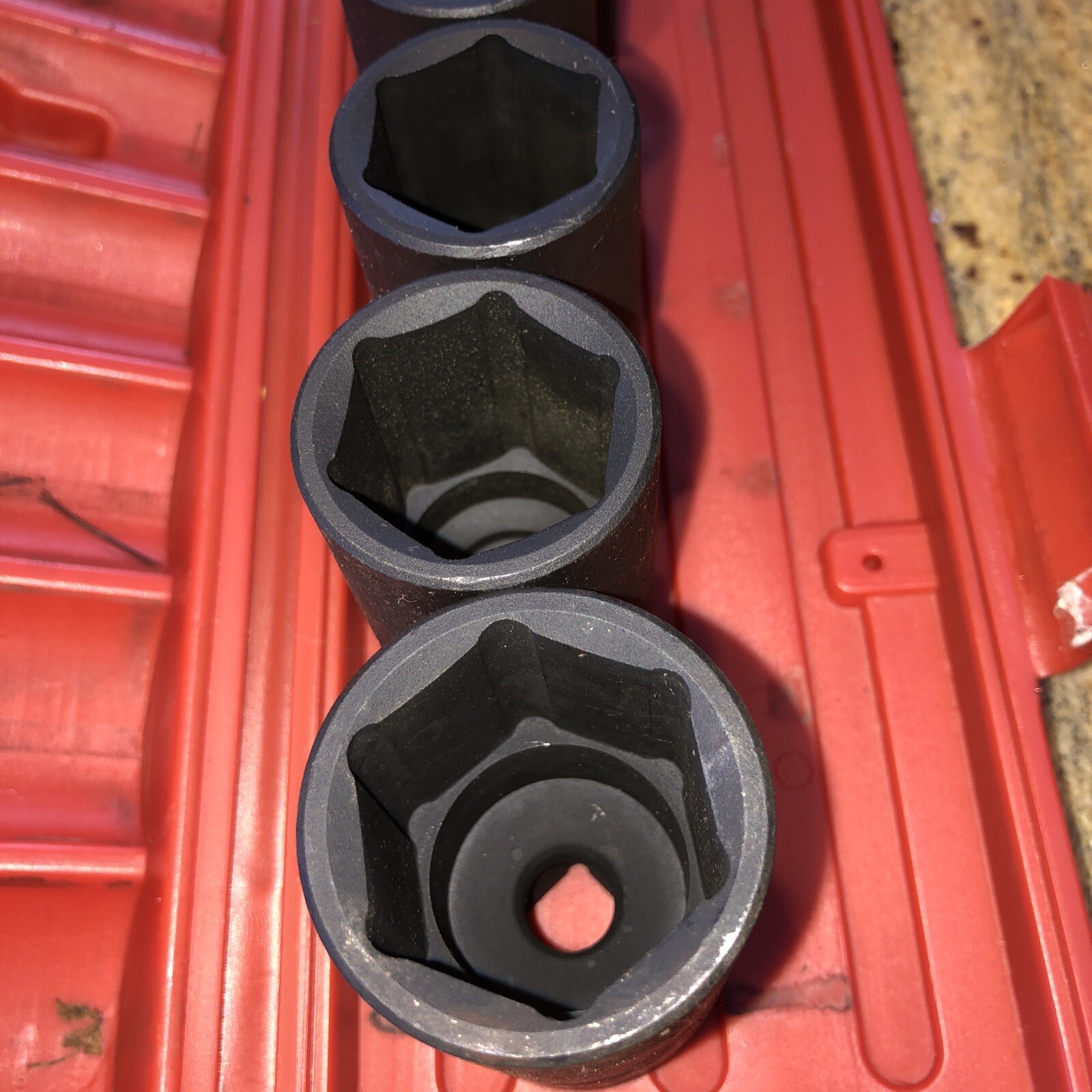 14 Pc Piece 1/2 Inch Drive Deep Impact Socket Set 6 Point 3/8” to1-1/4” Standard