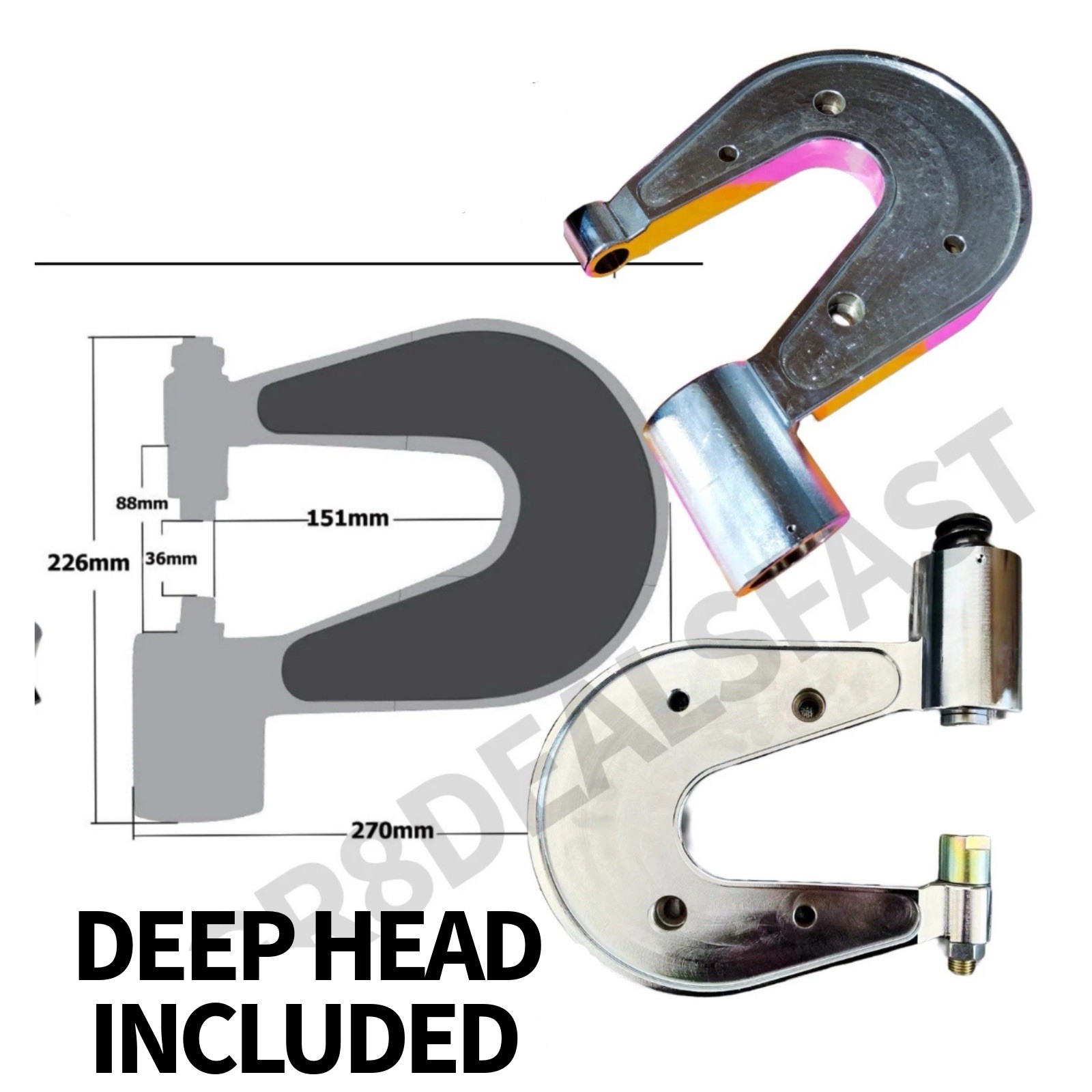 SPR 9100 Aluminum Body Shop Repair Self Piercing Rivet Gun Collision (2 HEADS)