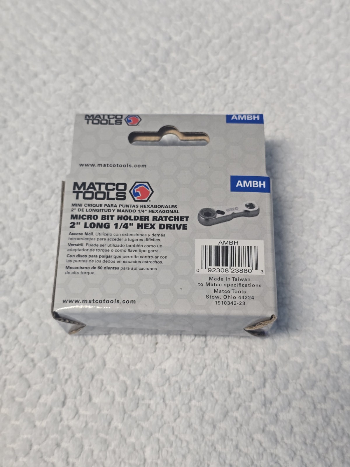 Matco Tools Ambh Micro Bit Holder Ratchet 2 » Long 1/4″ Hex Drive