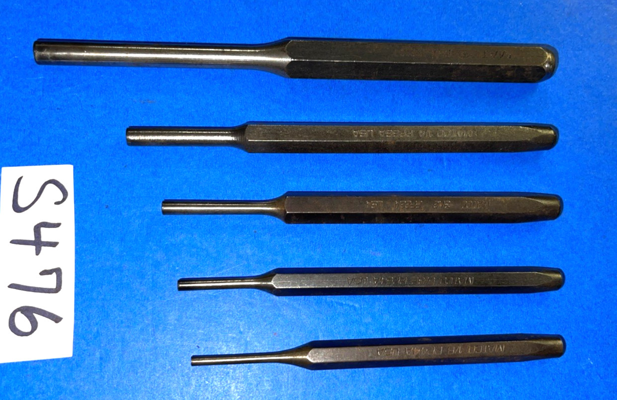 MATCO TOOLS 5 PIECE PUNCHES 1/8 – 5/16 SHIPPING INCLUDED IN THE US