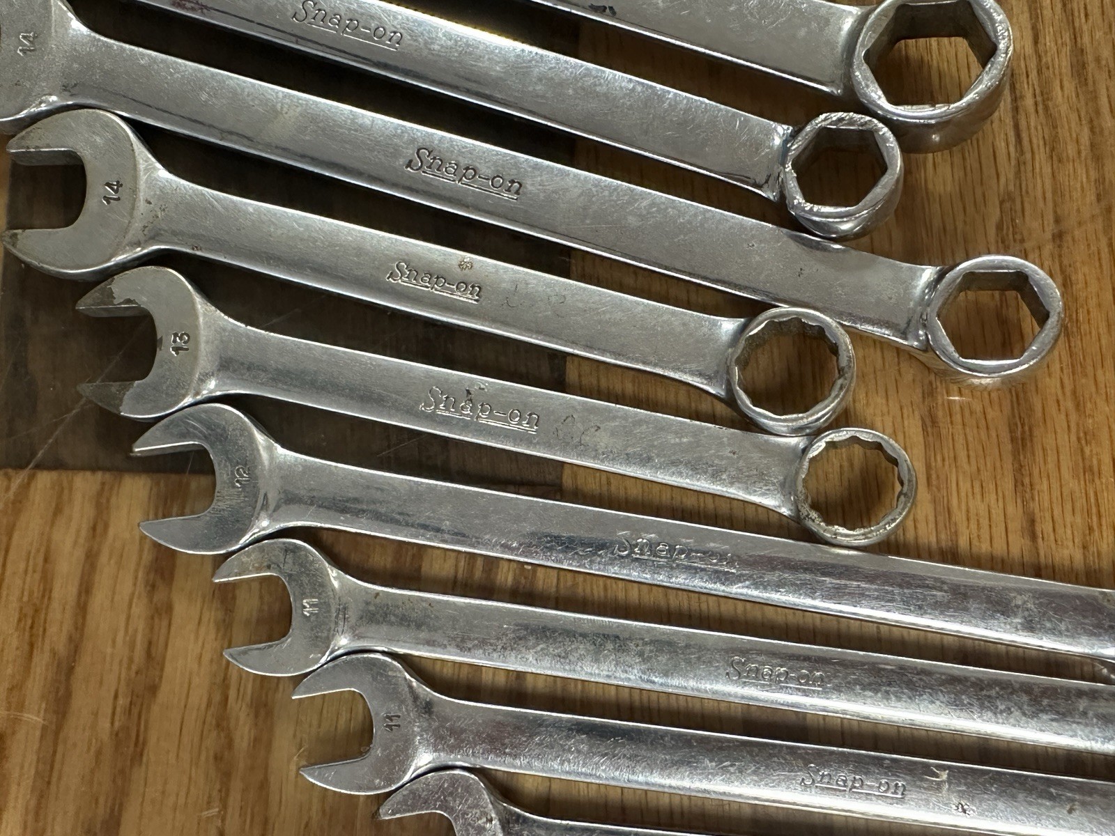 Vintage Snap On Wrench Lot Of 13 Pieces
