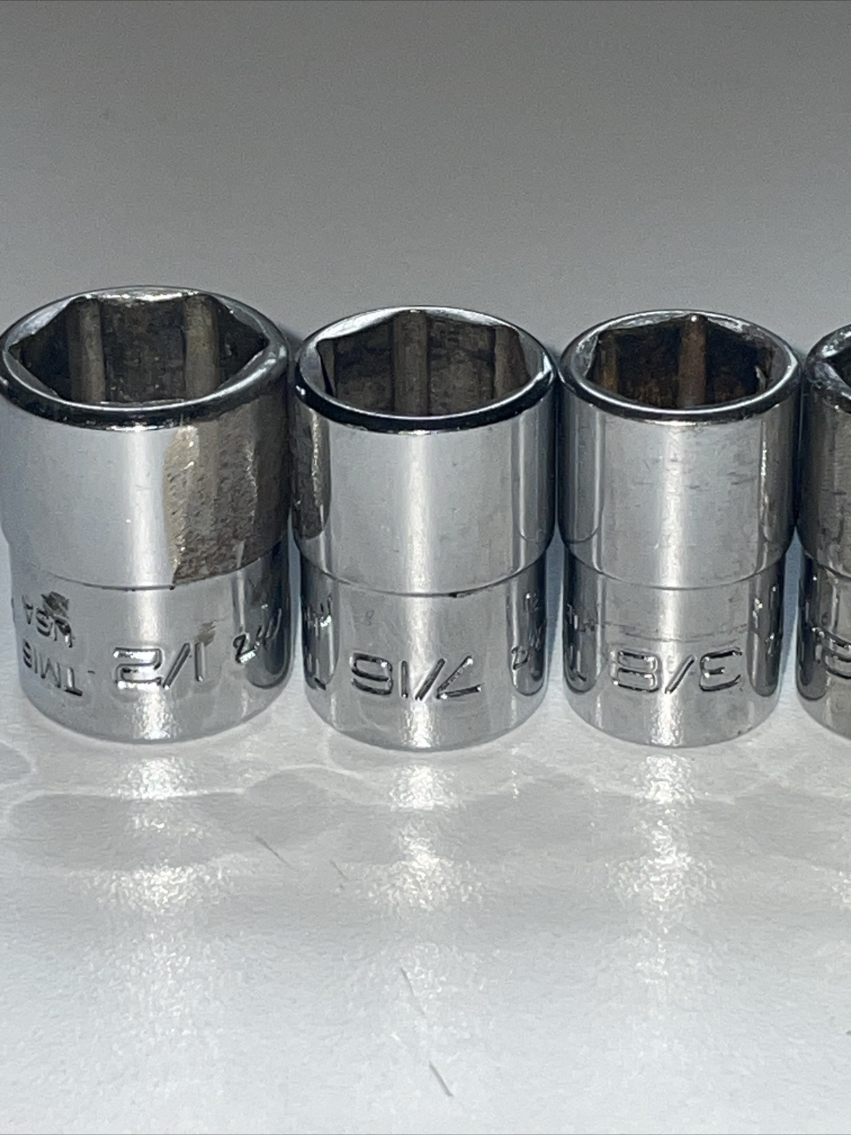 Snap-on 7 Piece 1/4″ Drive Shallow 6 Point Socket Set TM6, TM7, TM10 11 12 14 16