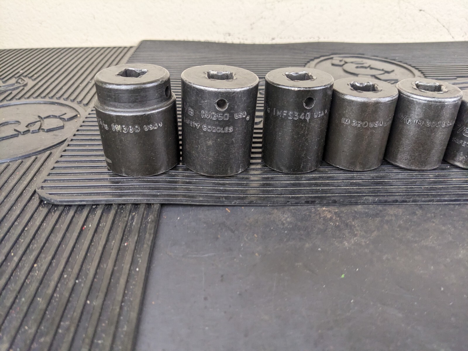#bg155 Snap-On 14pc 1/2″ Drive 6pt SAE Shallow Impact Socket Set