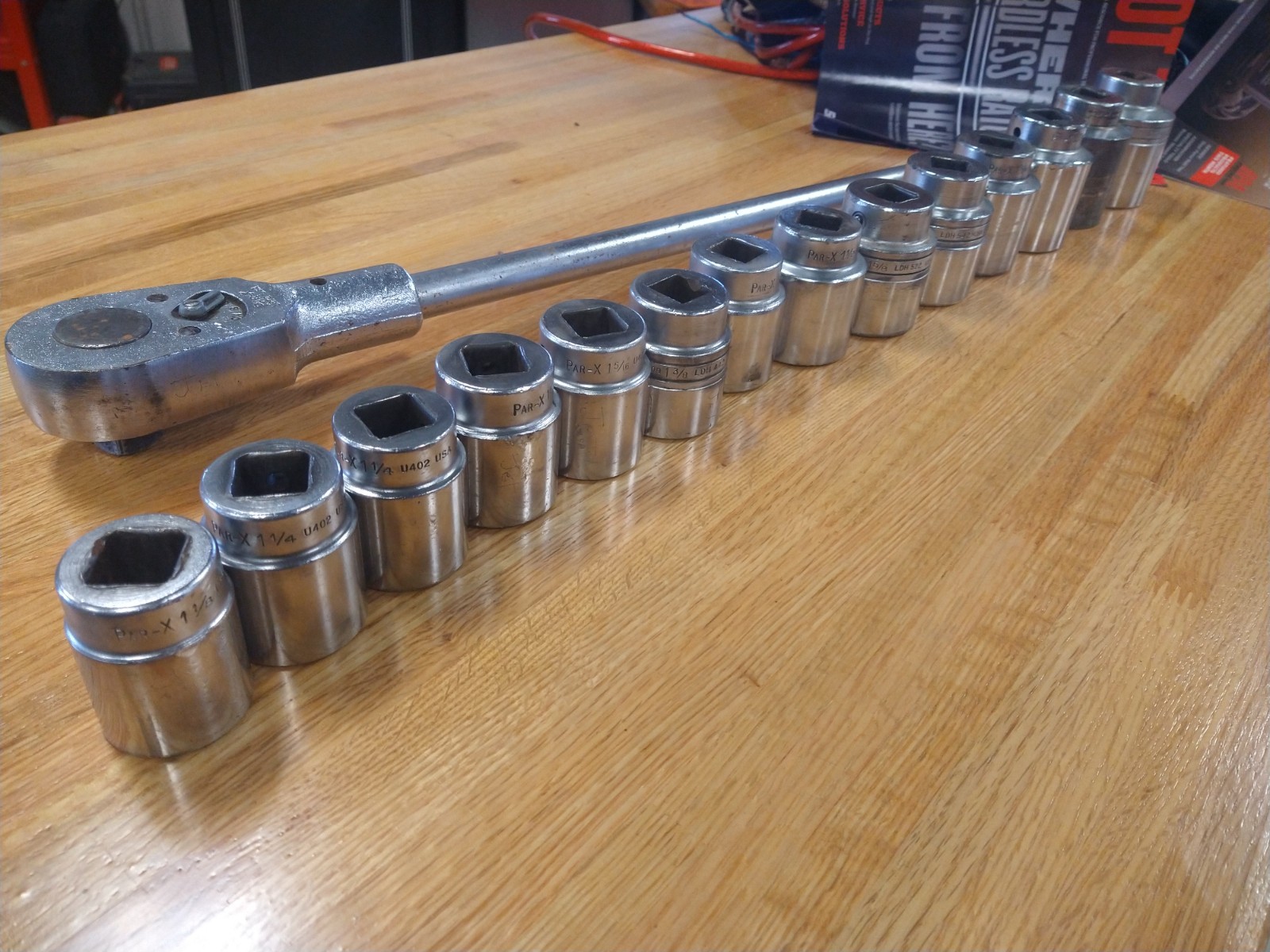 SNAP-ON tools PAR-X 3/4″ DRIVE UR72 SOCKET WRENCH 14 sockets 1 1/8-2 1/8SET