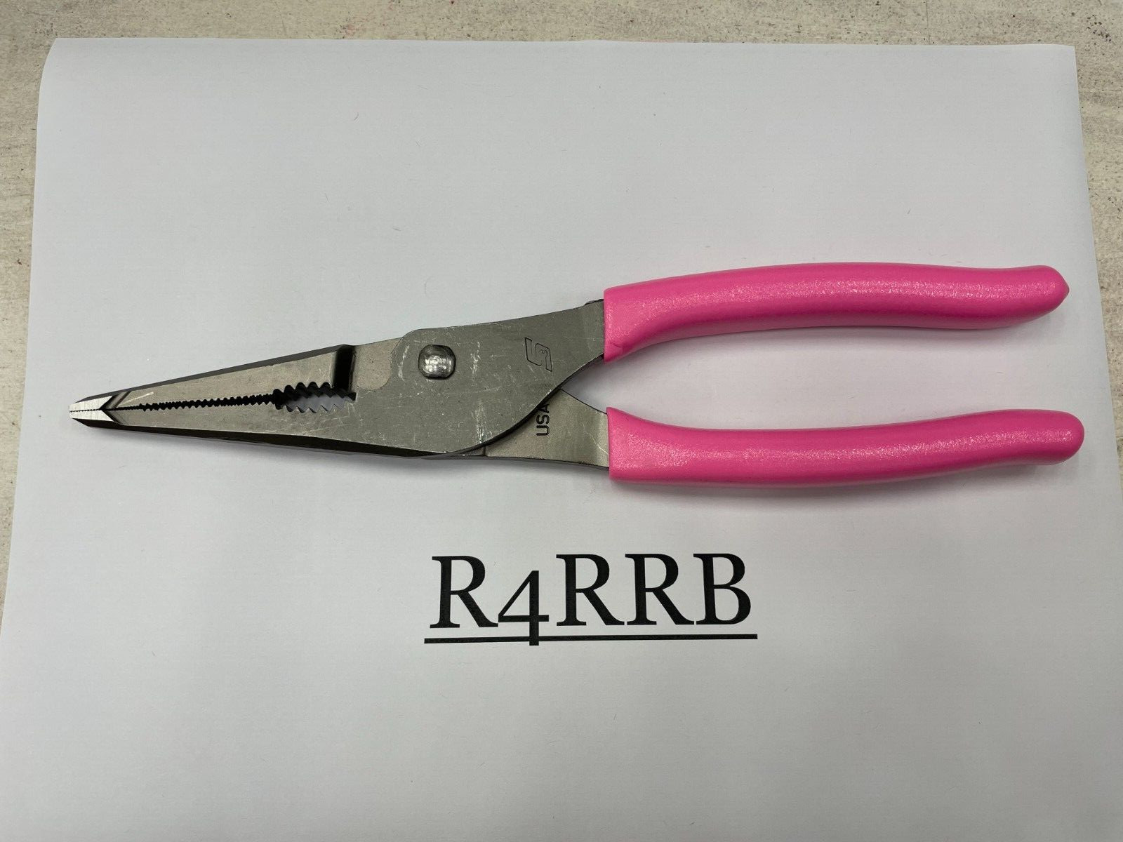 Snap-on Tools USA NEW PINK 9″ Soft Grip Long Nose Slip Joint Pliers LN47ACFP