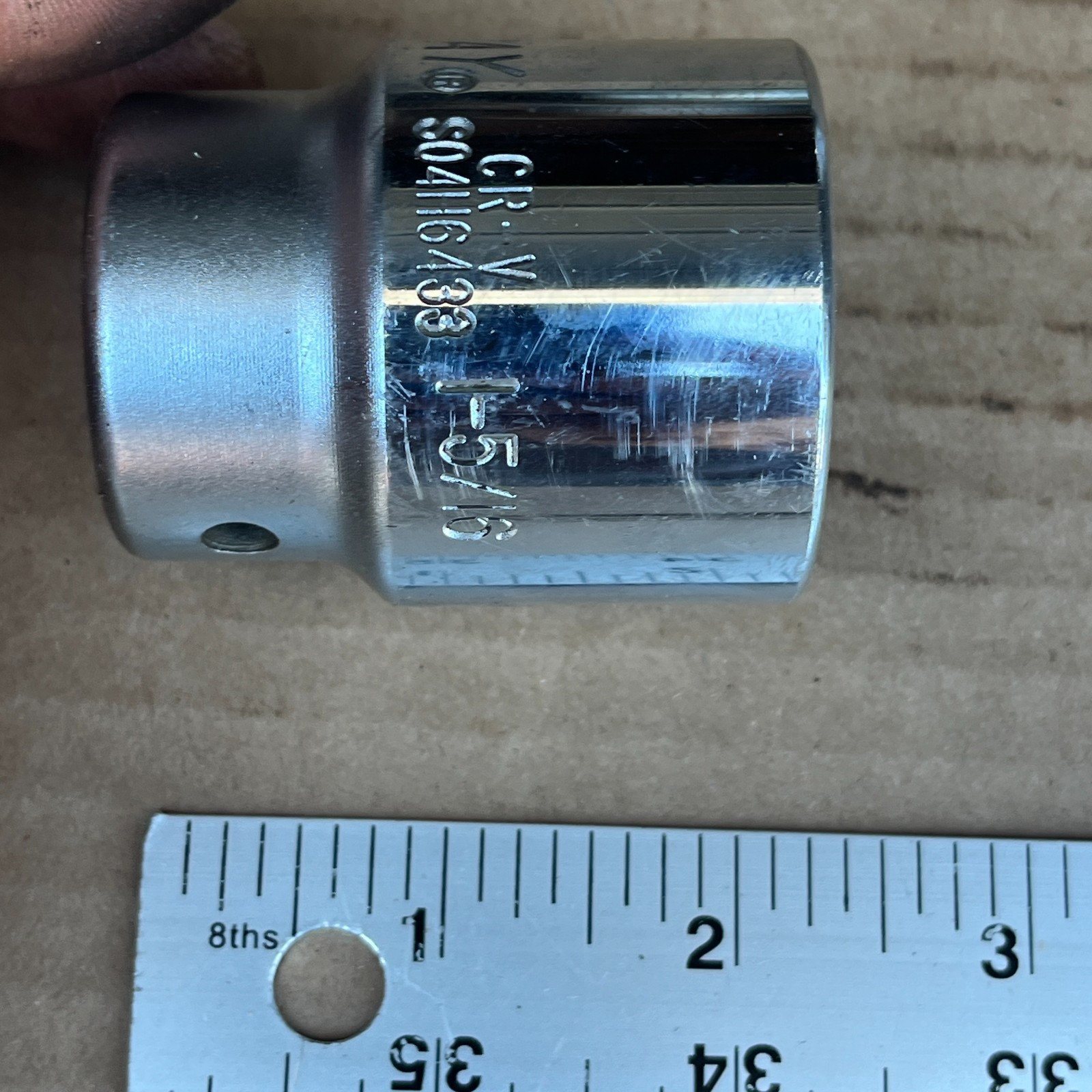 Jonnesway Tools 1-5/16″ Shallow Chrome 3/4″ Drive 12pt Socket SO4H6433