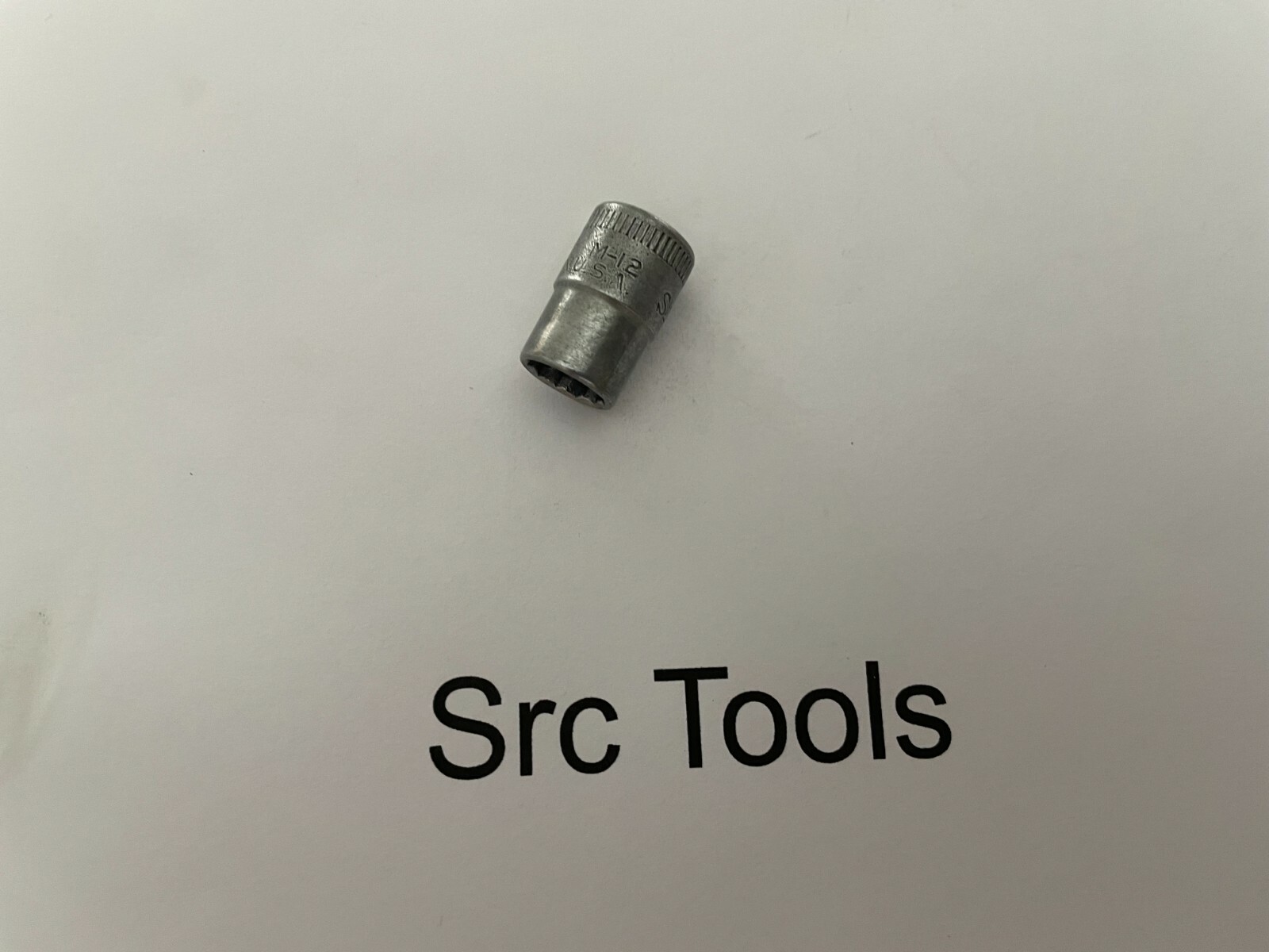 *RARE 1940* Snap-On Tools USA 9/32″ Driv 3/8″ SAE 12pt Midget Chrome Socket M-12