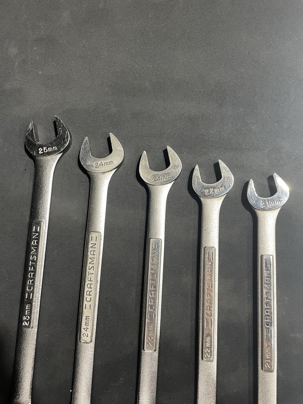 Craftsman USA 5pc Metric Combination Wrench Set 21-25mm 12 Point