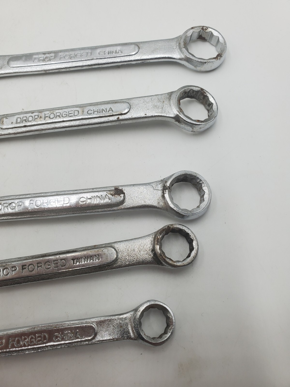 Vintage Made in China/Taiwan Drop Forged Set of 5 Wrenches