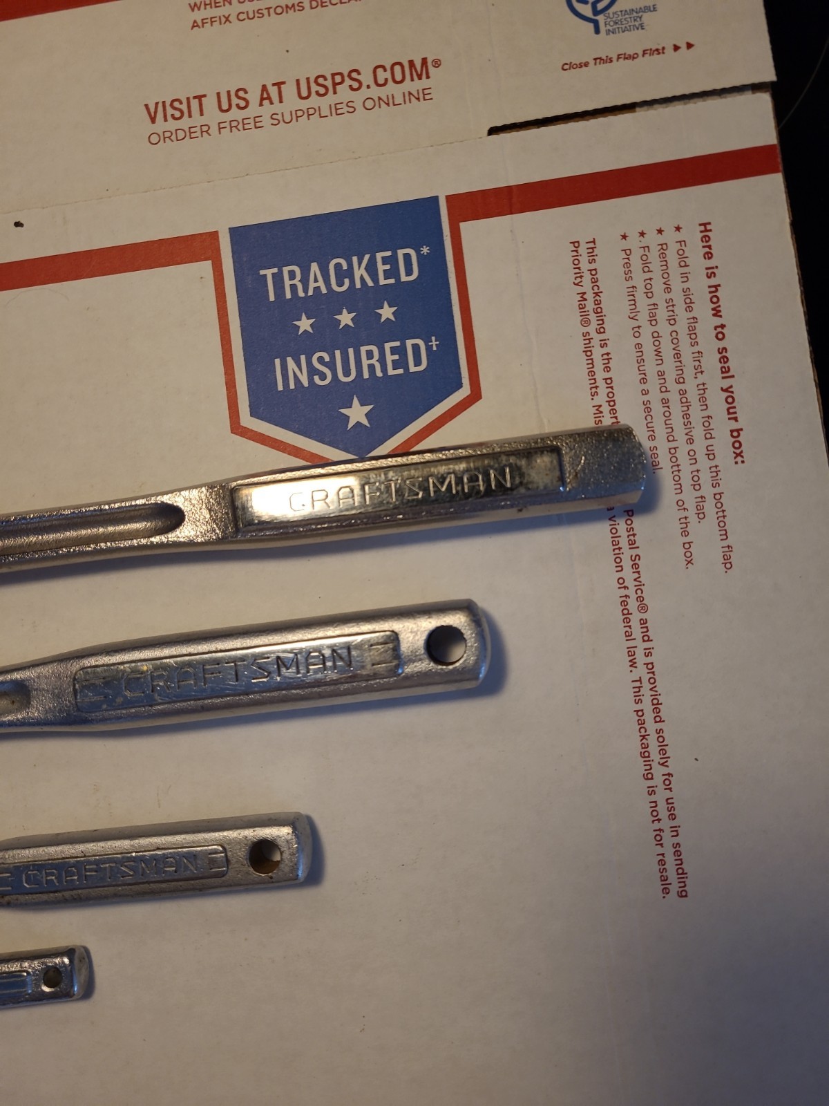 Craftsman USA 4-Piece Breaker Bar Set 1/4 + 3/8 + 1/2″ + 1/2″ long