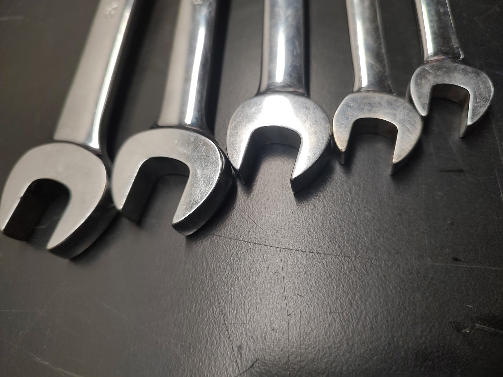 Snap On 5 pc Set 6-Point SAE Open-End/ Flare Nut Wrench Set (3/8-5/8″)