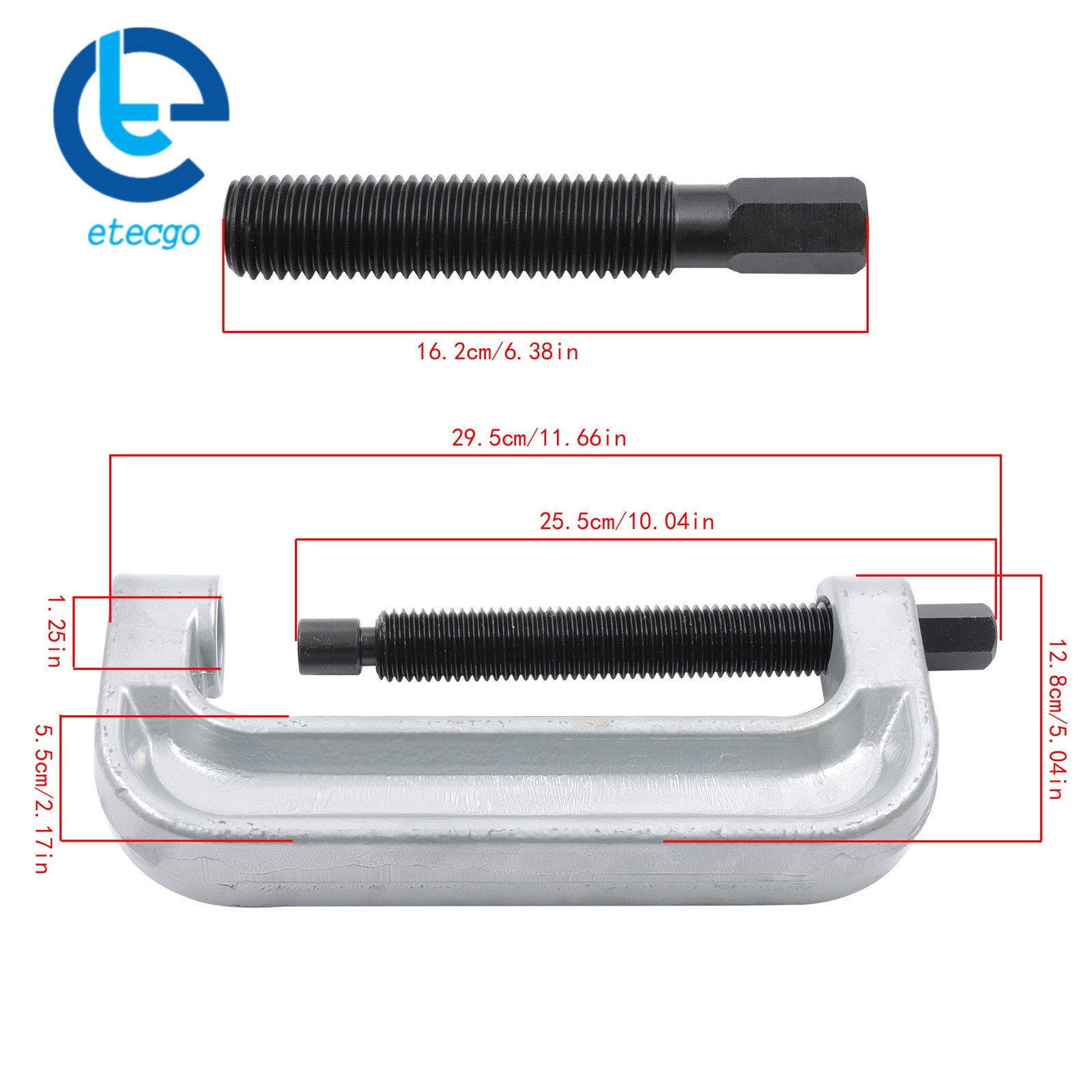 1 Set Pneumatic Tool 78100 Goliath Ball Joint XL C-Frame Press 3Pcs