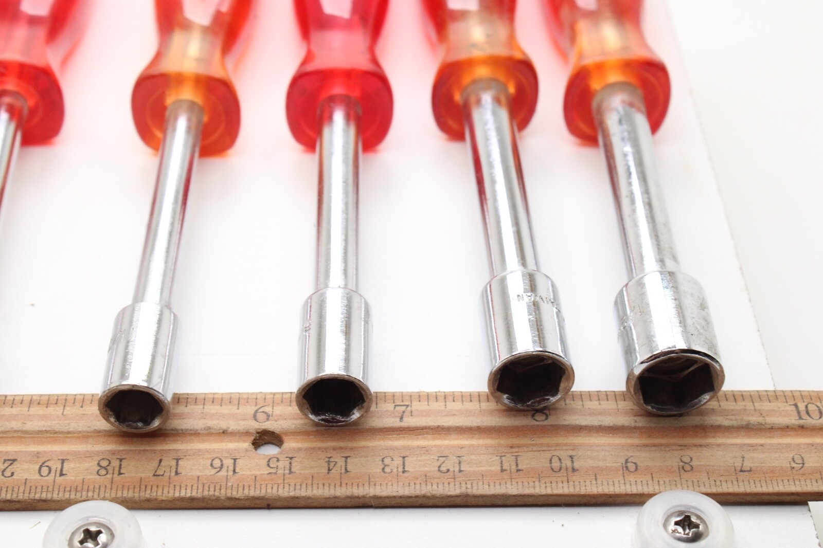 Unbranded Nut Drivers SAE 7 Pc. Set 1/2” 7/16” 3/8” 11/32” 5/16” 1/4” 3/16”