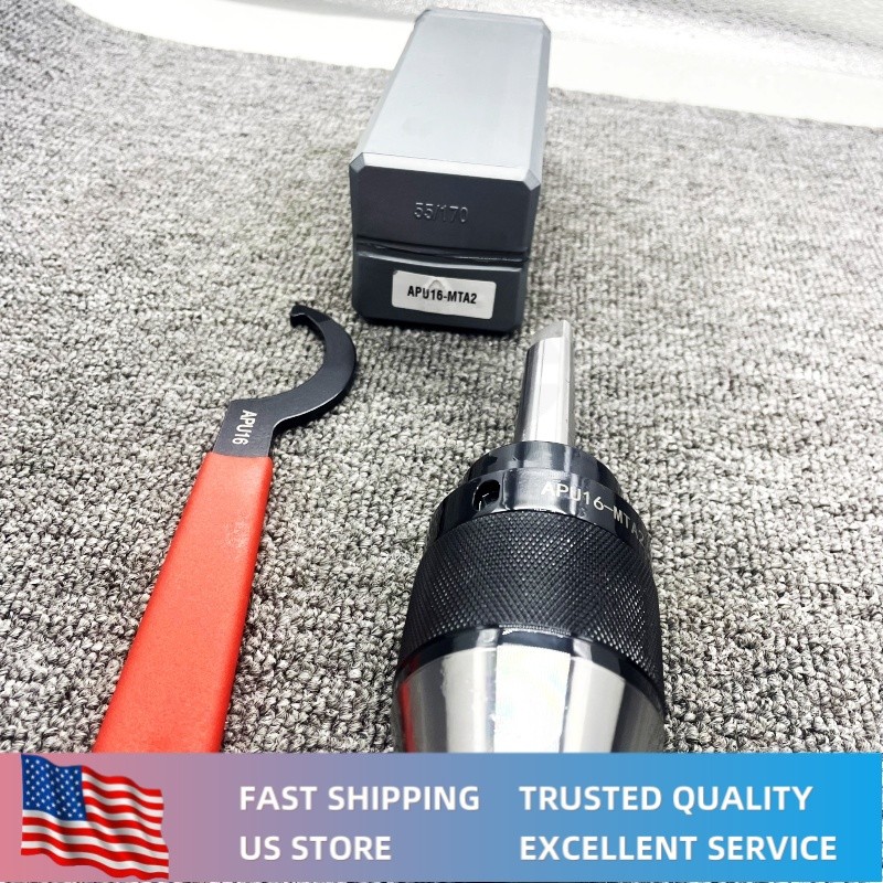 APU16-MTA2 Keyless Drill Chuck&Spanner Morse Taper 2 MT2 Integral Shank Steel