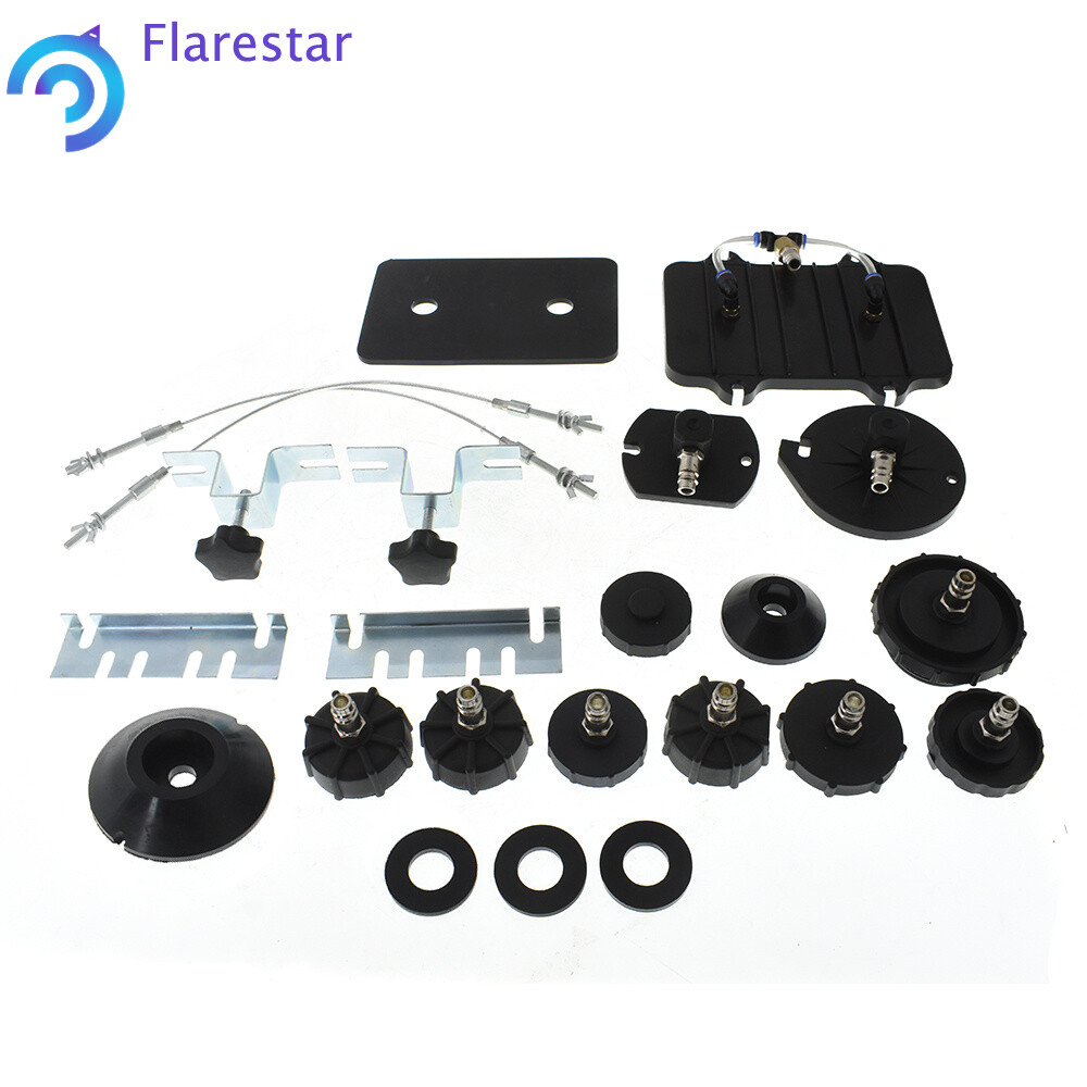 Portable Pneumatic Air Pressure Brake Kit + Clutch Bleeder Valve System Kit