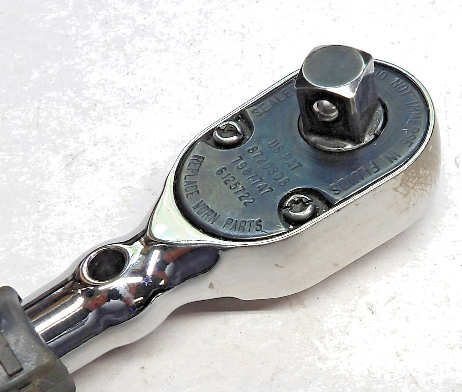 Special Snap On 3/8″ Drive Stubby Chrome Sealed Fine Tooth Head Ratchet Boeing