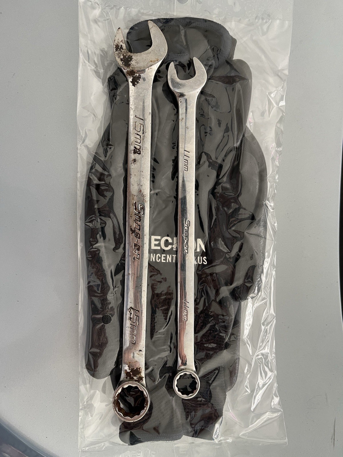 SNAP ON METRIC 11MM AND 15MM COMBO WRENCHES